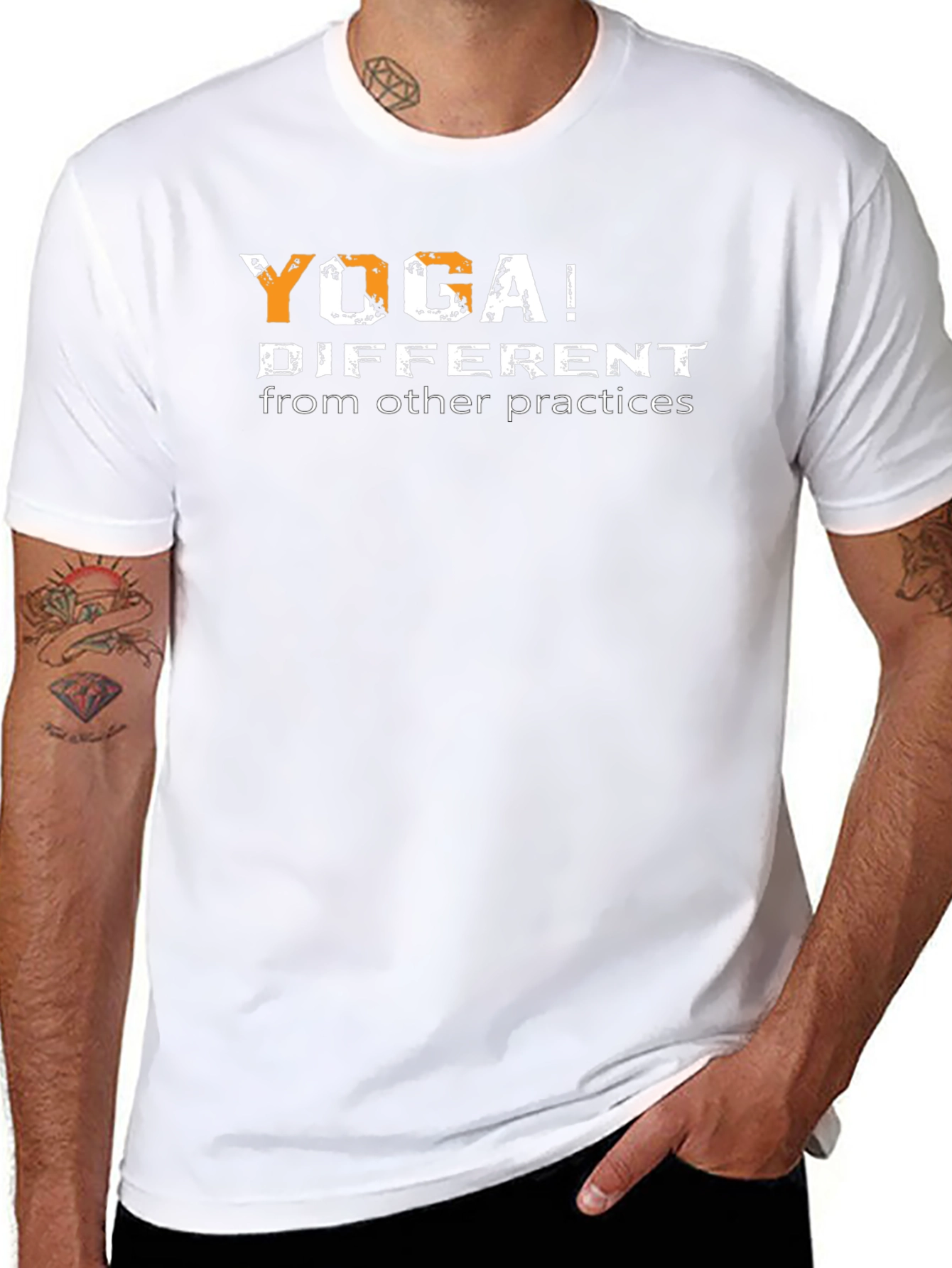 Yoga Different Practices Black Graphic T-Shirt