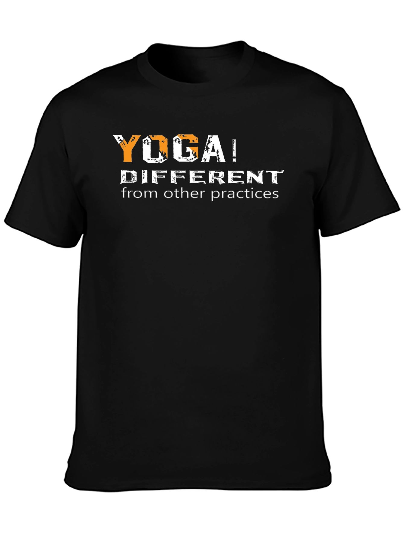 Yoga Different Practices Black Graphic T-Shirt
