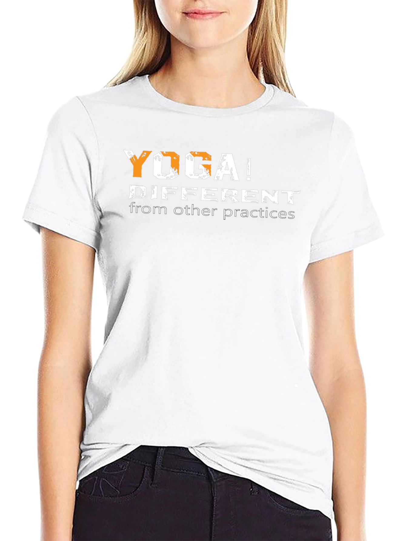 Yoga Different Practices Black Graphic T-Shirt