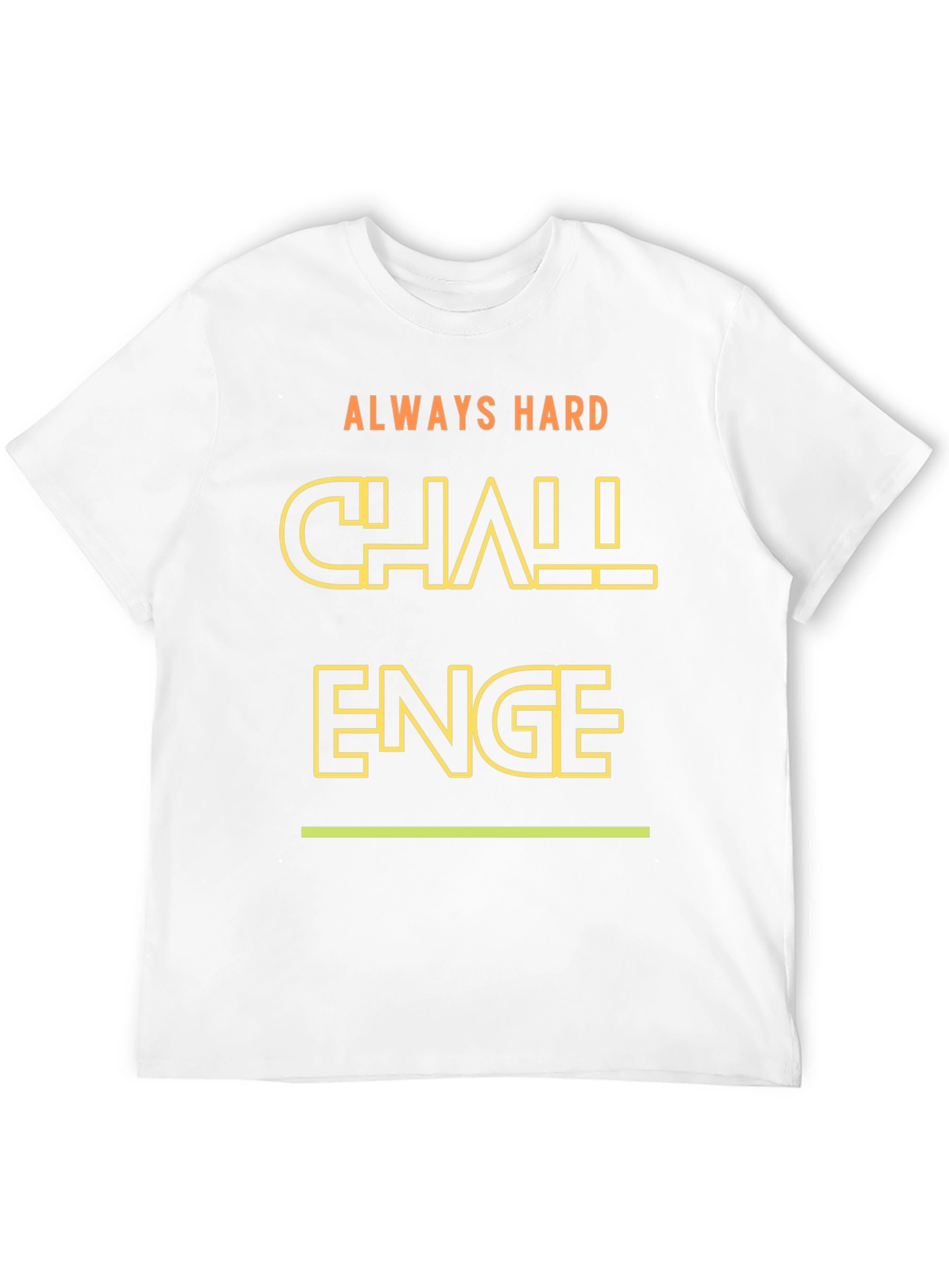 Challenge Always Hard Graphic T-Shirt - Black