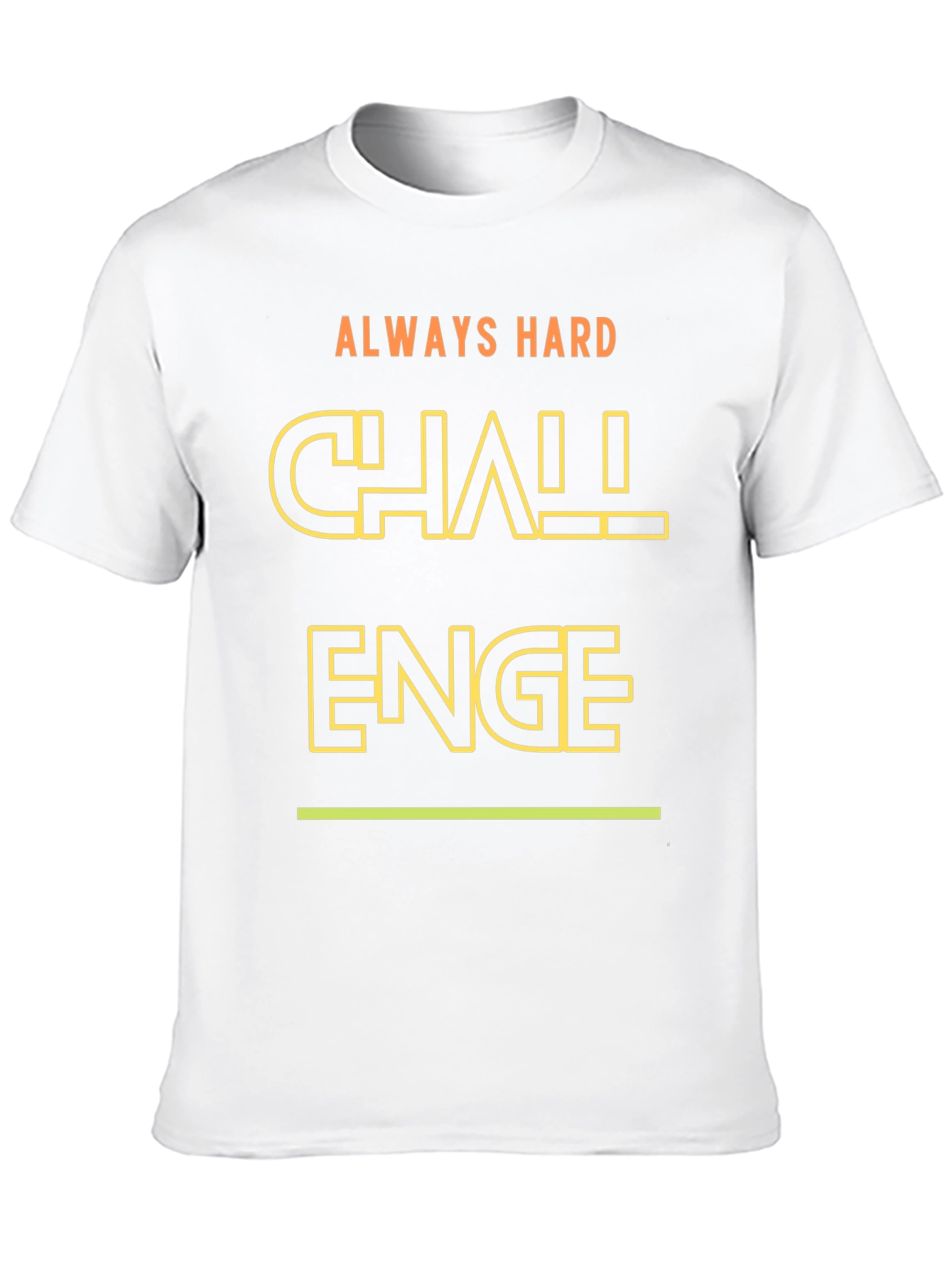 Challenge Always Hard Graphic T-Shirt - Black