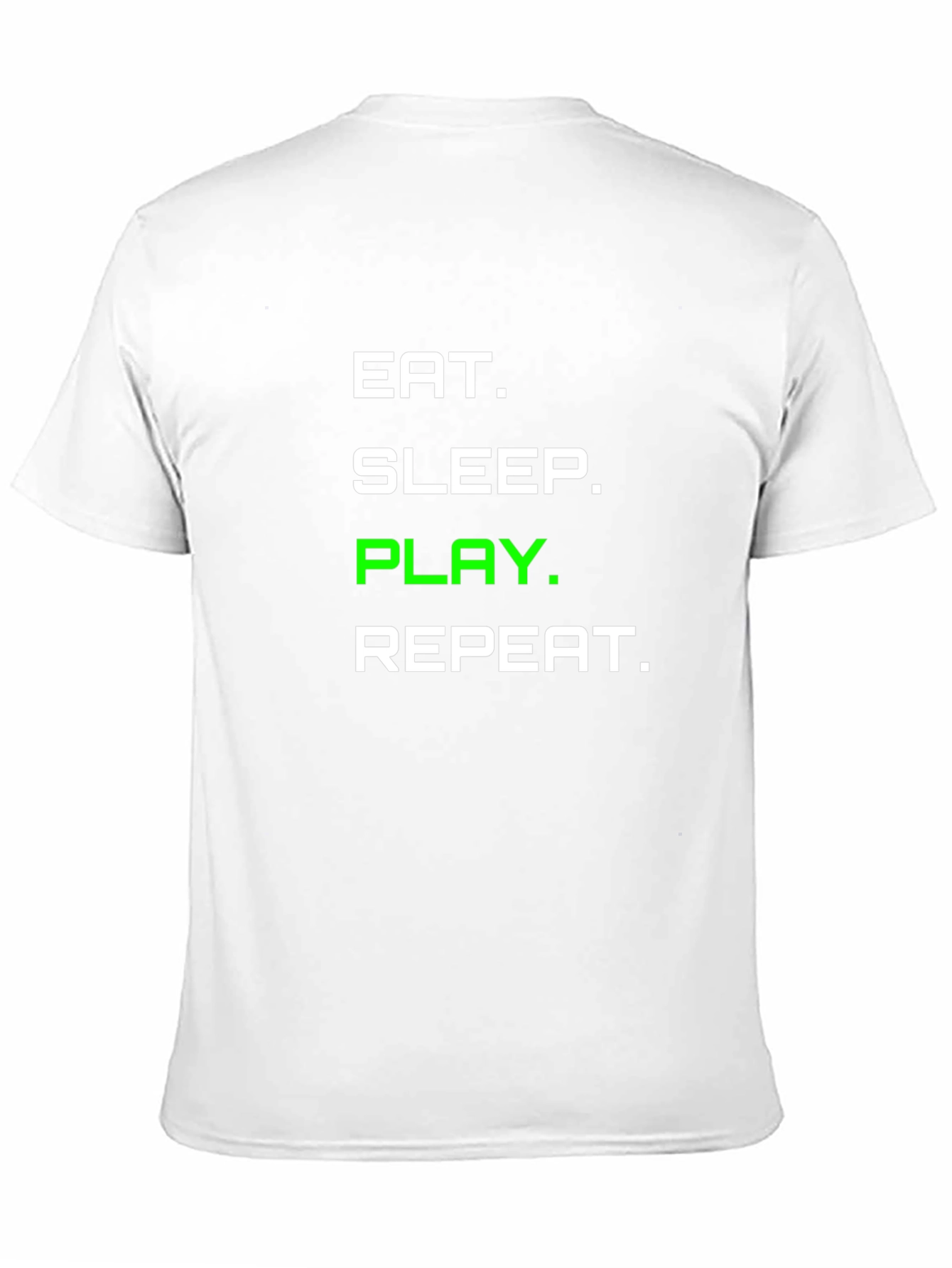 Eat Sleep Play Repeat Graphic Tee - Gamer T-Shirt