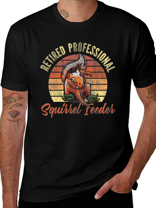 Retired Professional Squirrel Feeder Graphic Tee