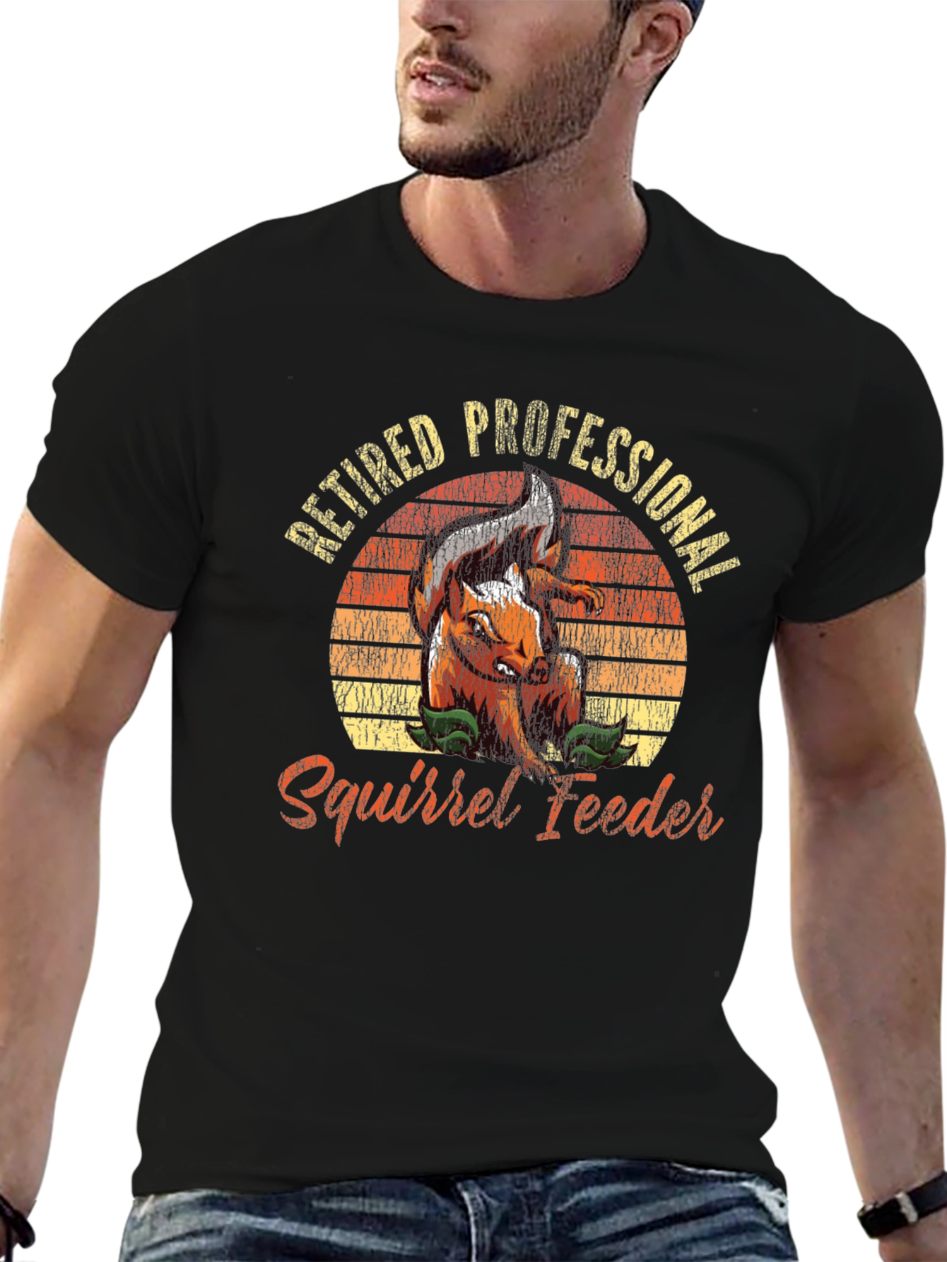 Retired Professional Squirrel Feeder Graphic Tee