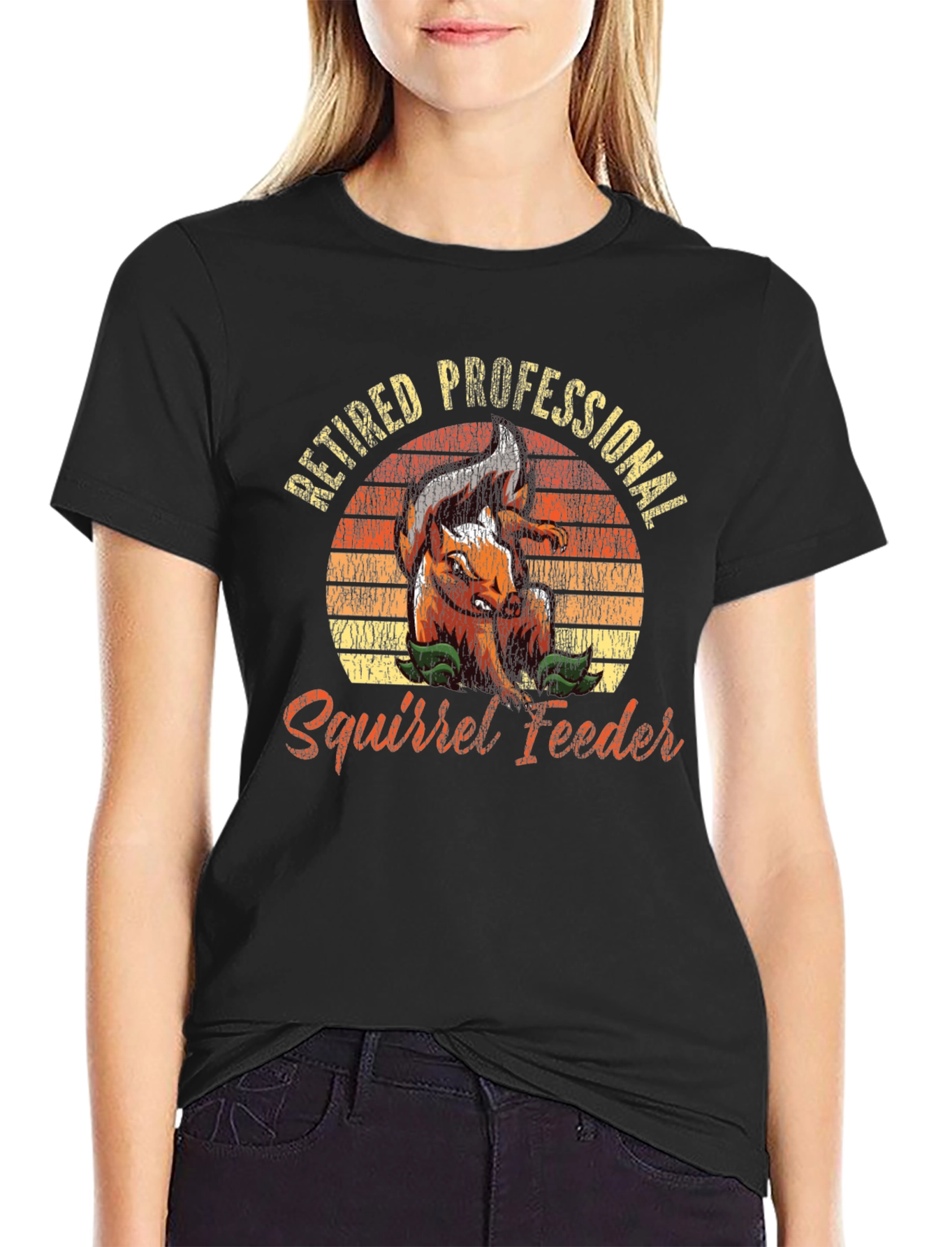 Retired Professional Squirrel Feeder Graphic Tee