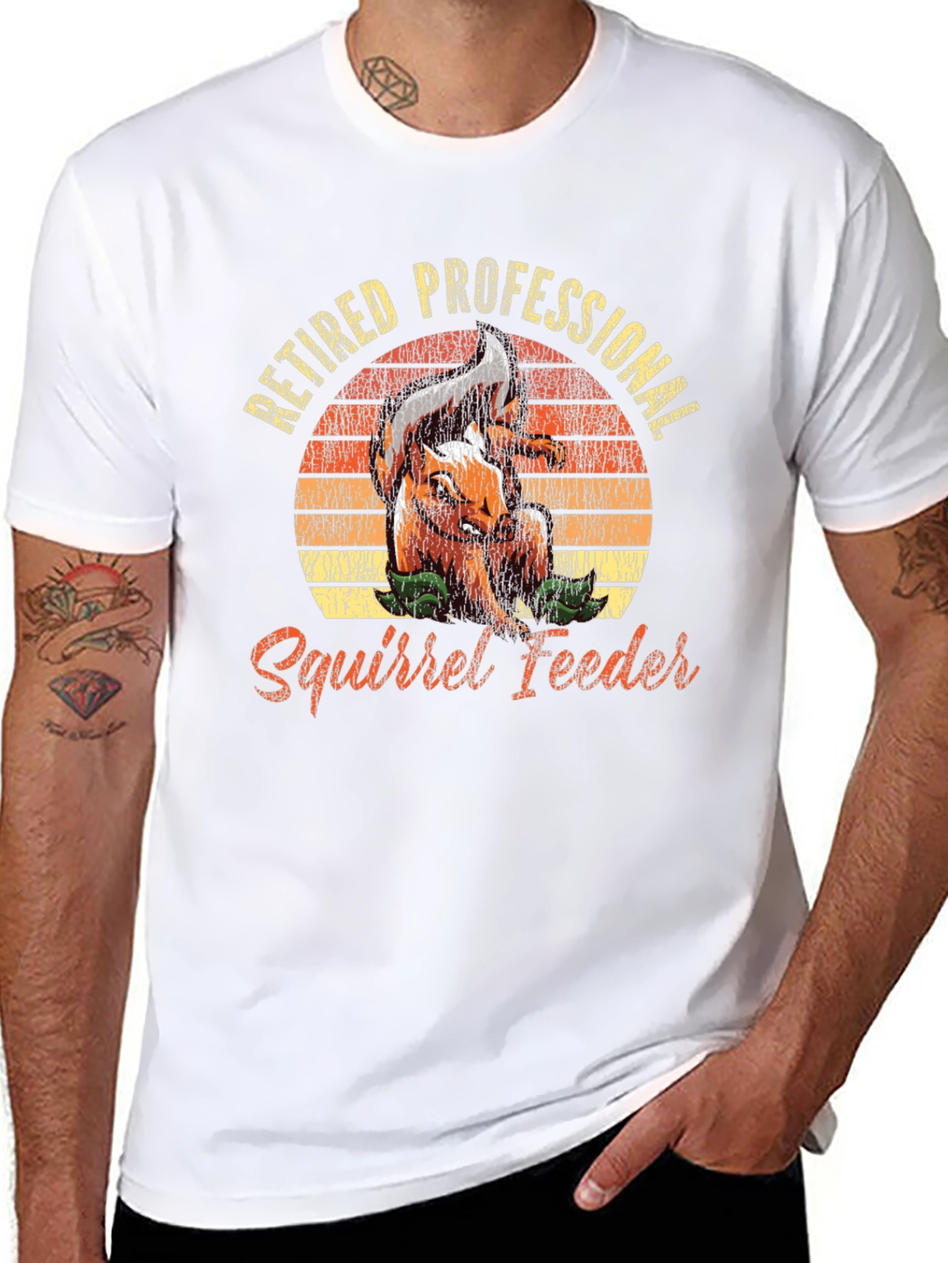 Retired Professional Squirrel Feeder Graphic Tee