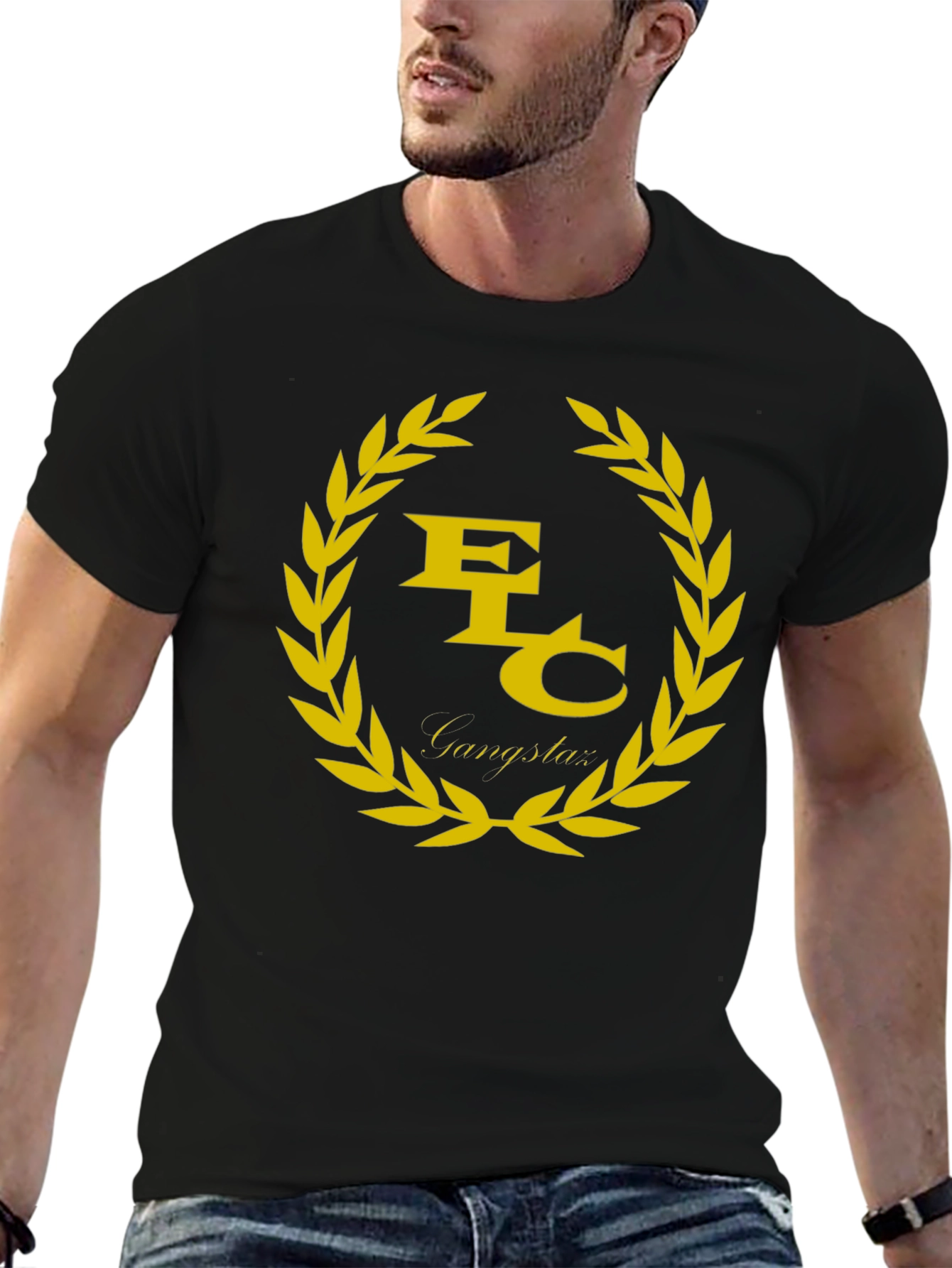 Gold EFC Gangstaz Graphic Tee