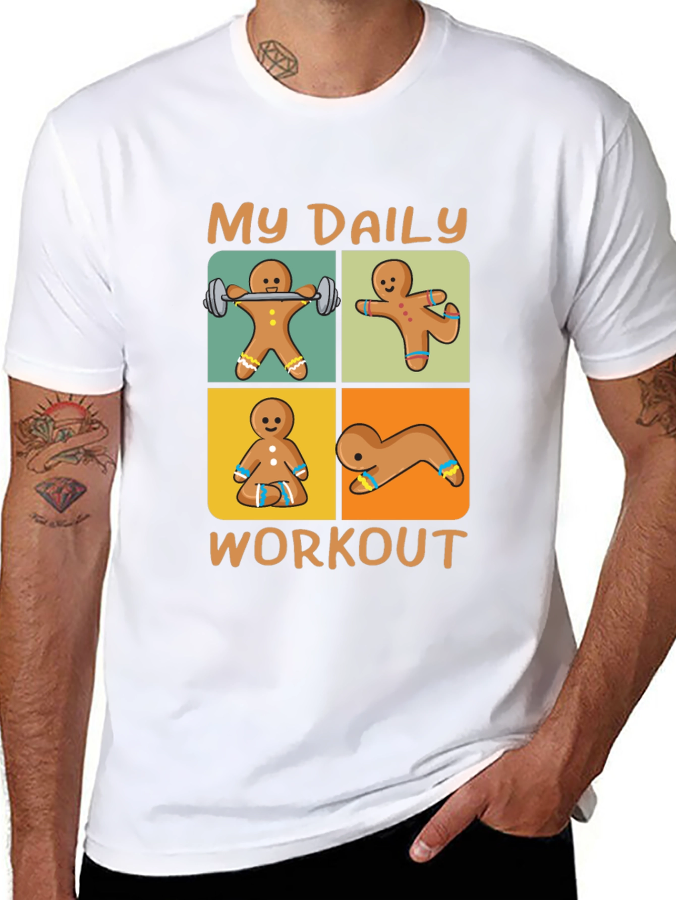 Gingerbread Workout Graphic Tee