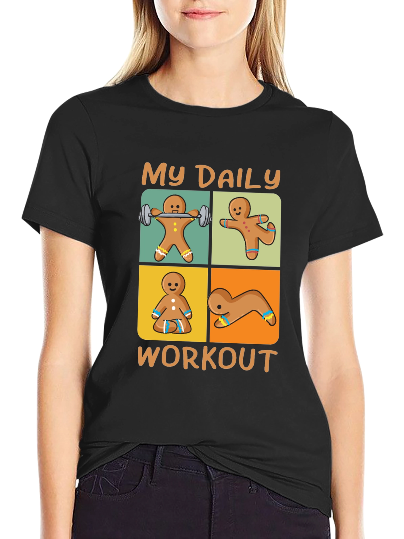 Gingerbread Workout Graphic Tee