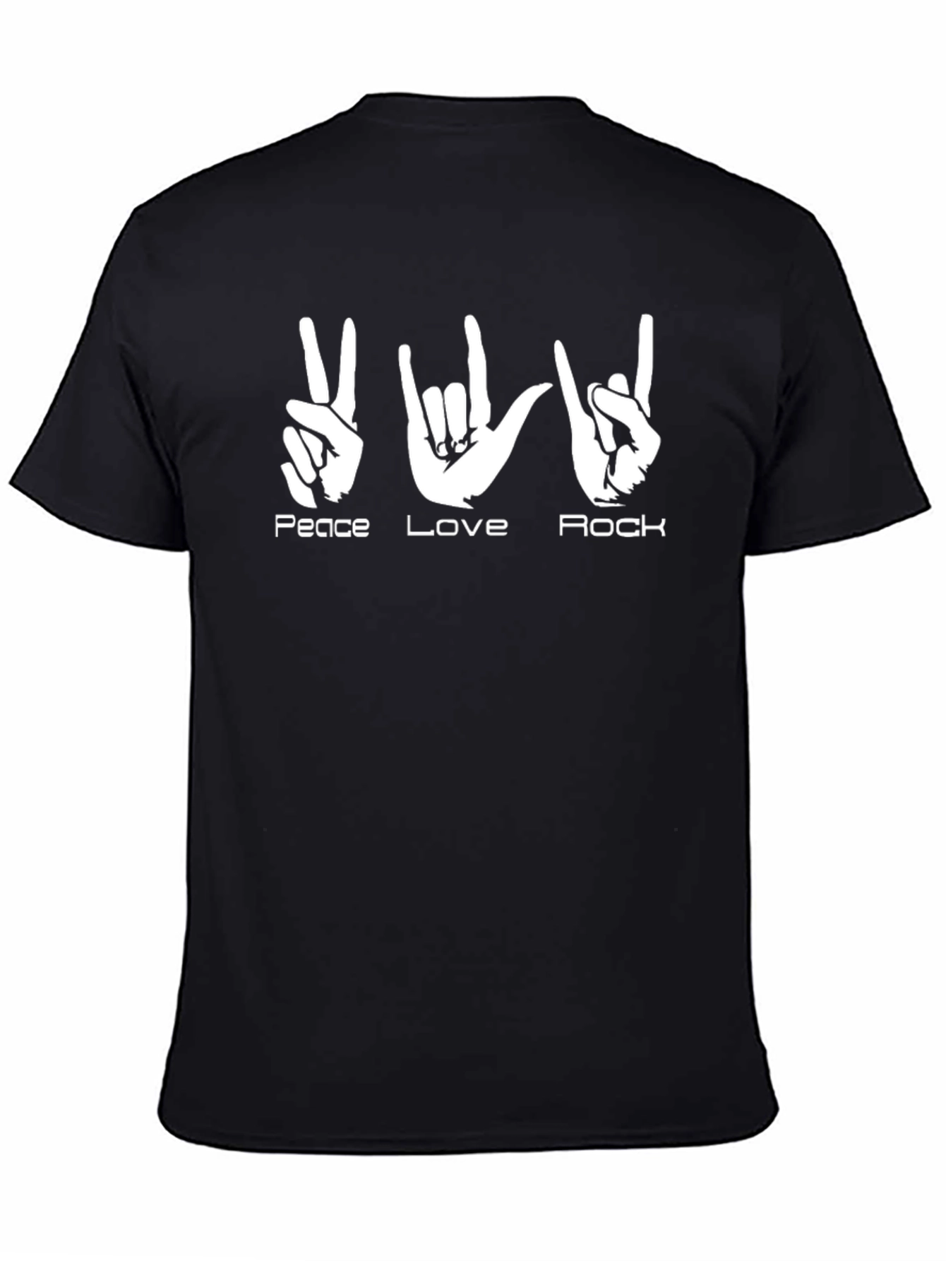 Peace Love Rock T-Shirt - Graphic Tee