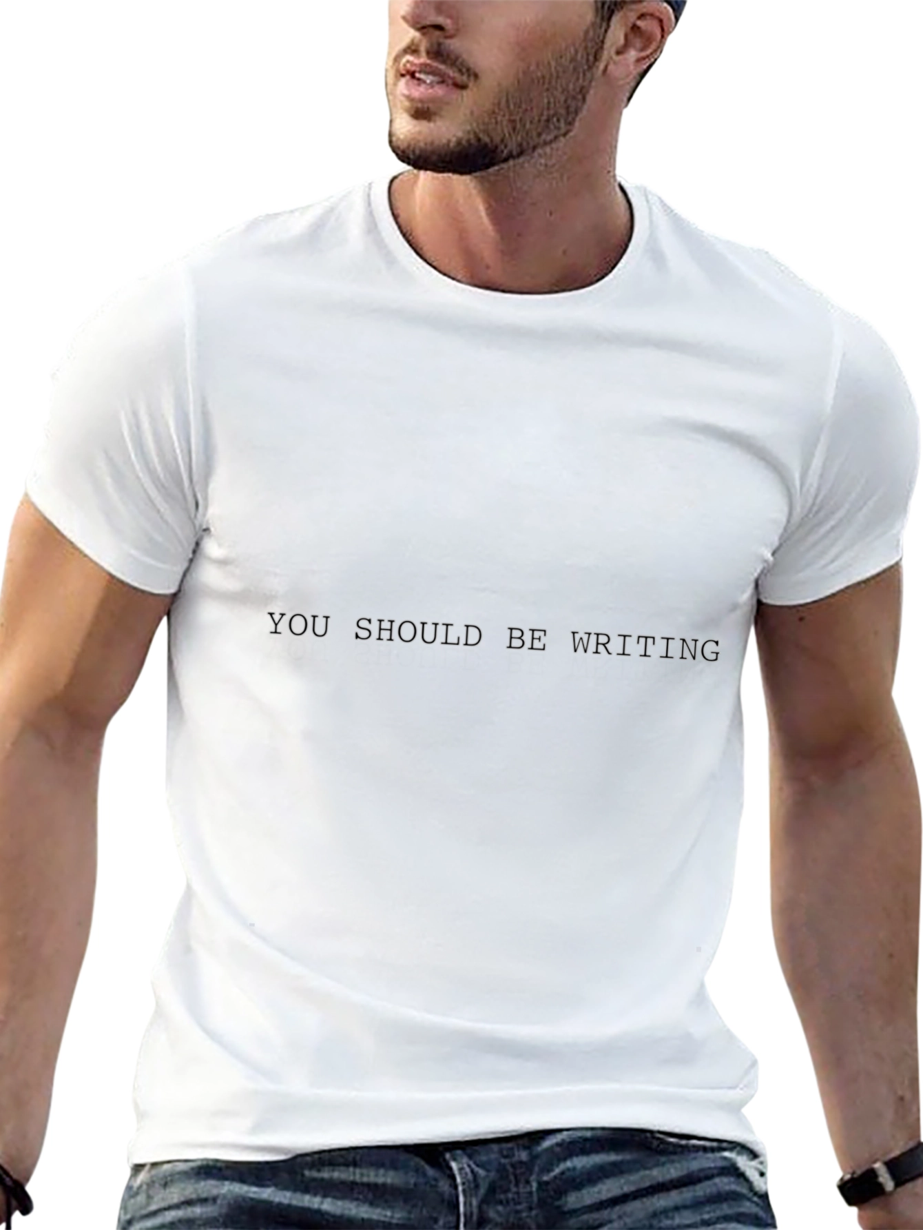 You Should Be Writing Black Tee