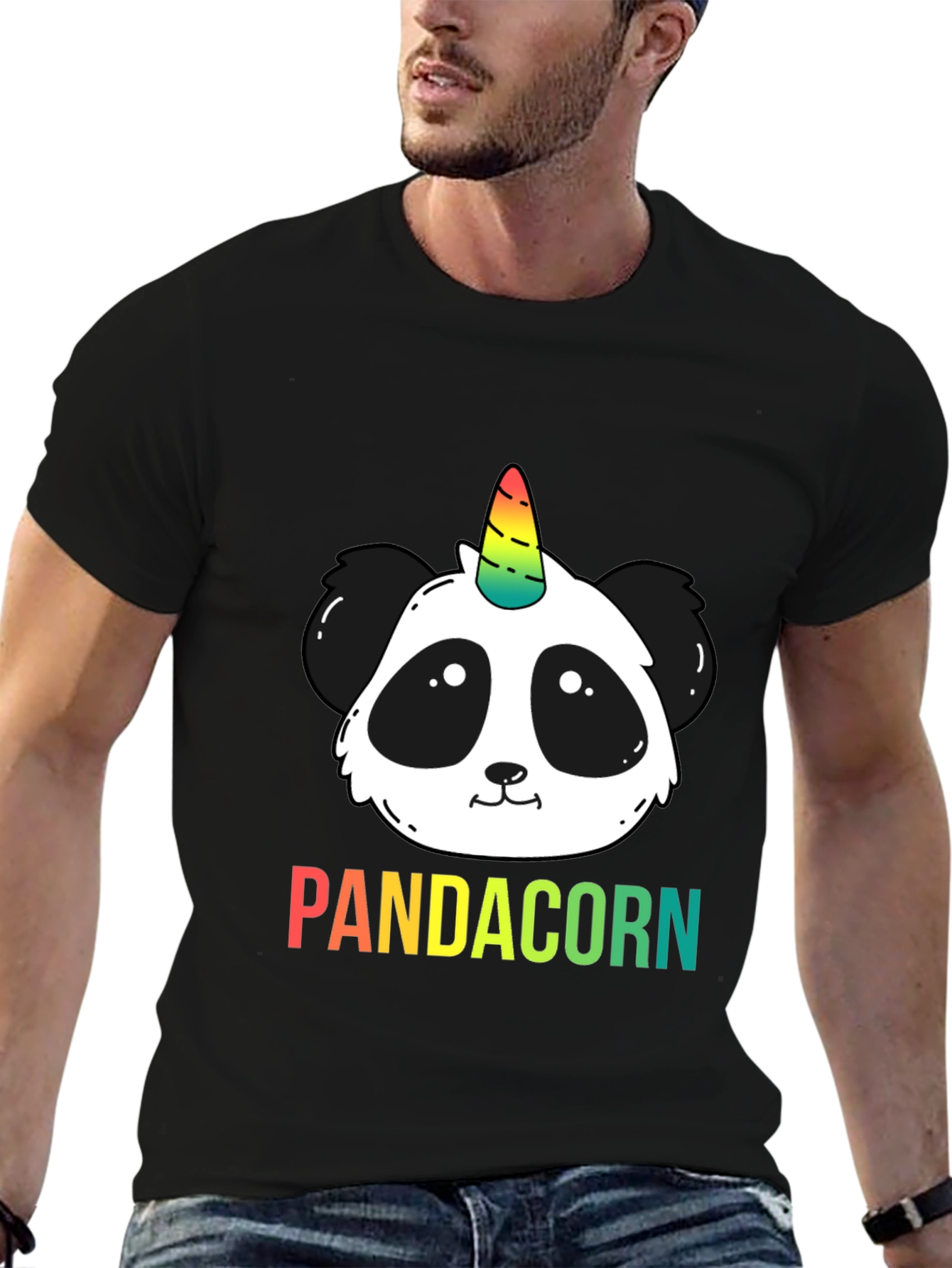 Panda Unicorn Graphic T-Shirt