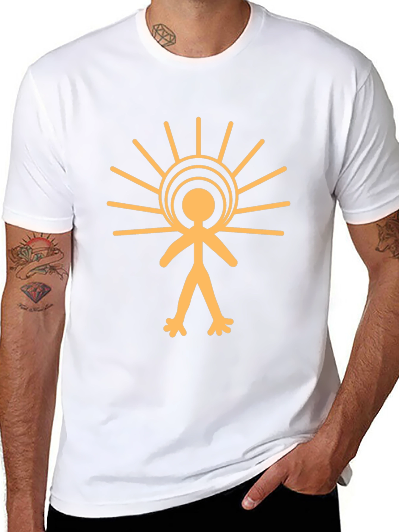 Sun Symbol Black T-Shirt