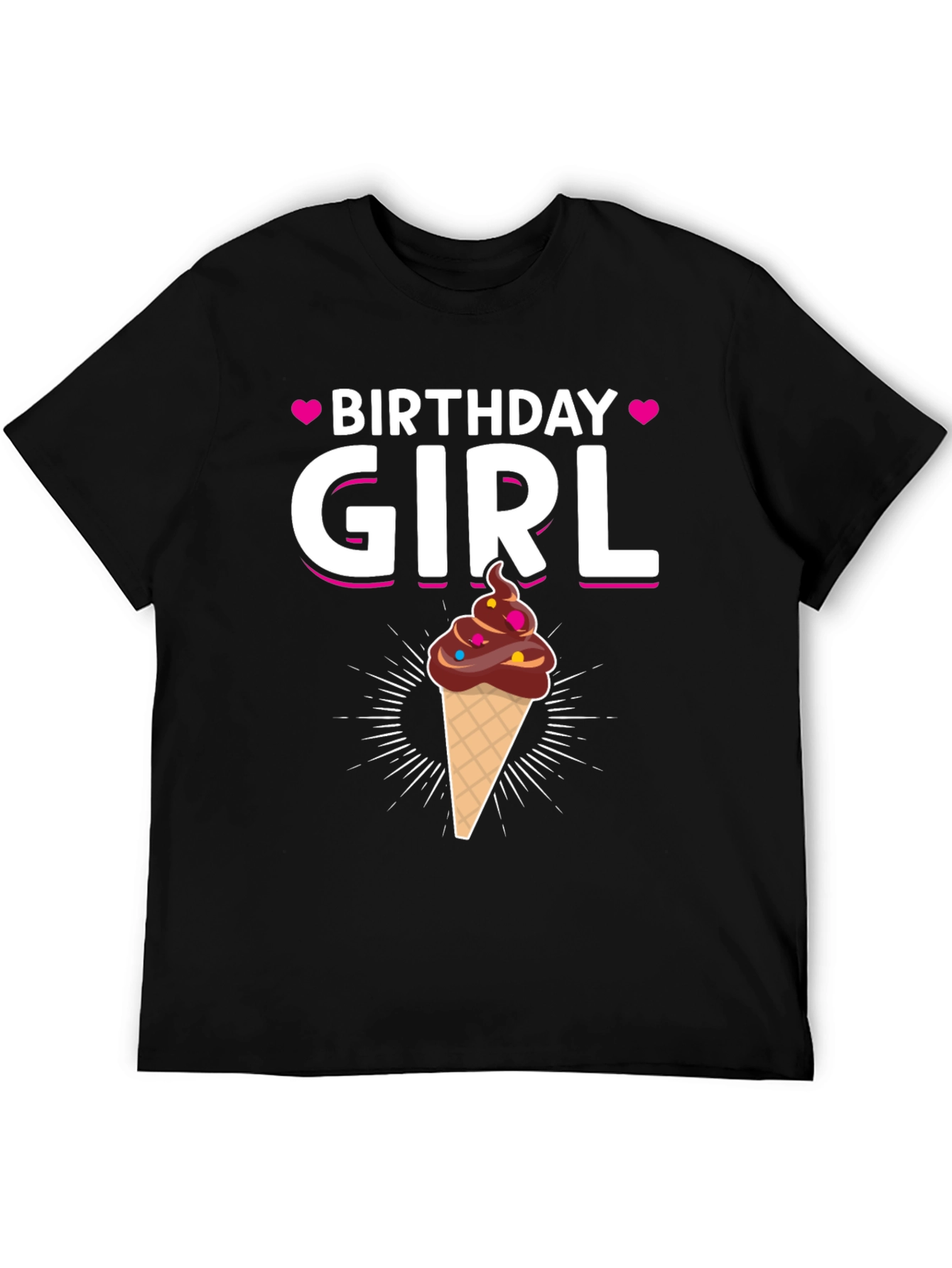 Birthday Girl Ice Cream Cone T-Shirt