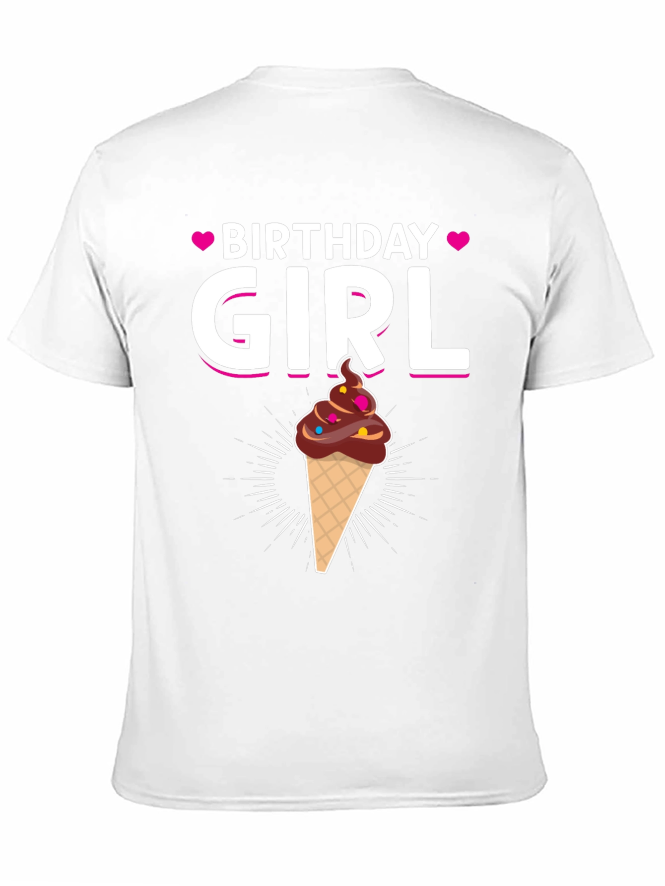 Birthday Girl Ice Cream Cone T-Shirt