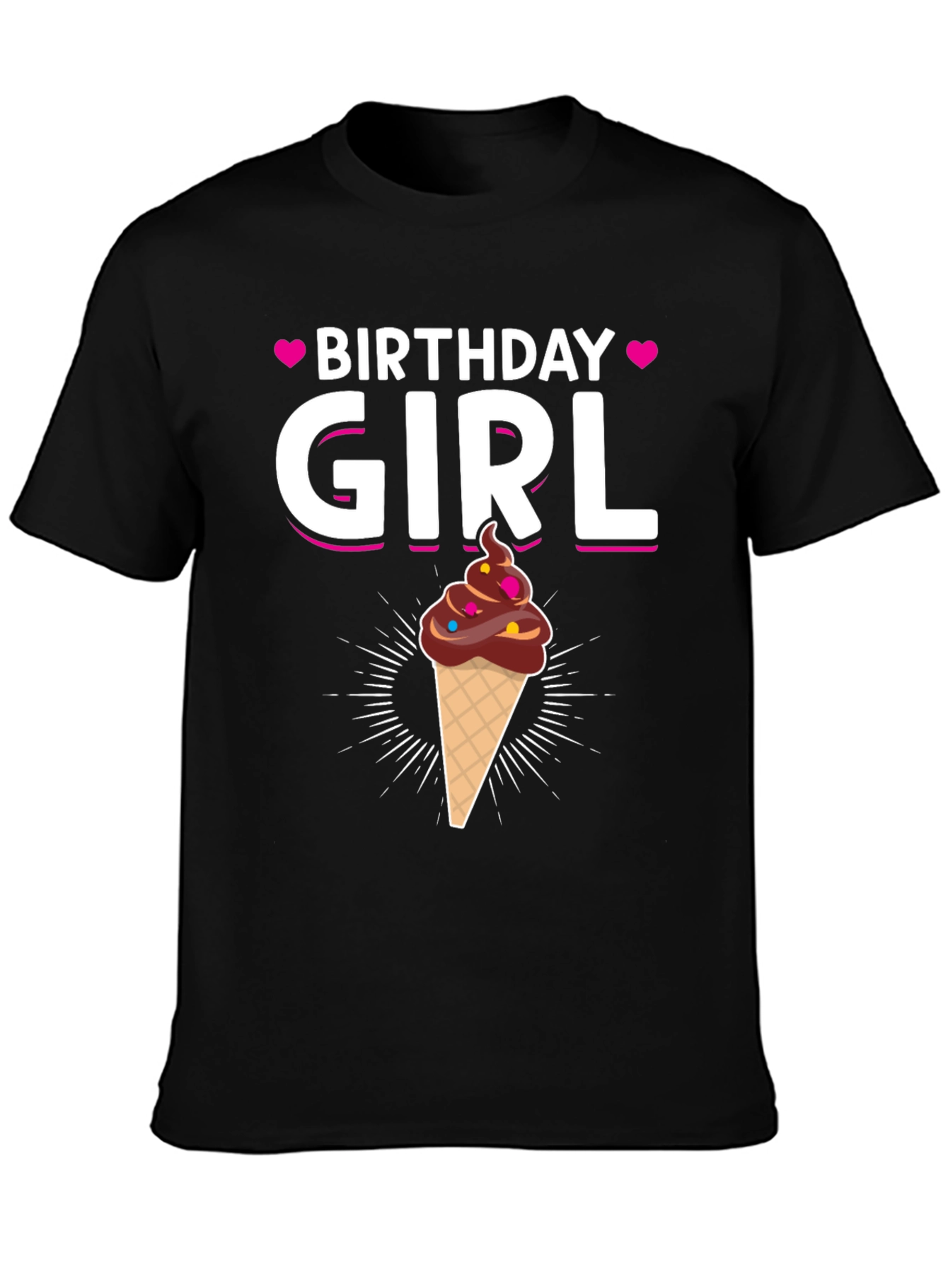 Birthday Girl Ice Cream Cone T-Shirt
