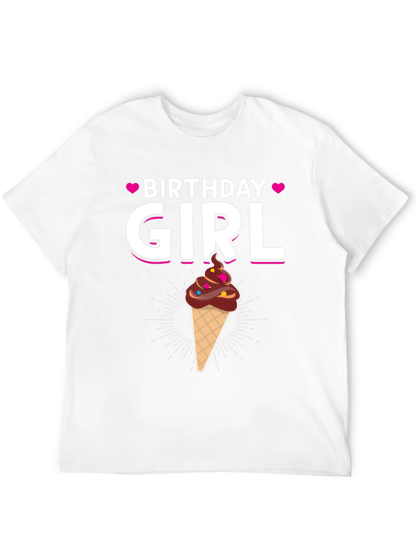 Birthday Girl Ice Cream Cone T-Shirt