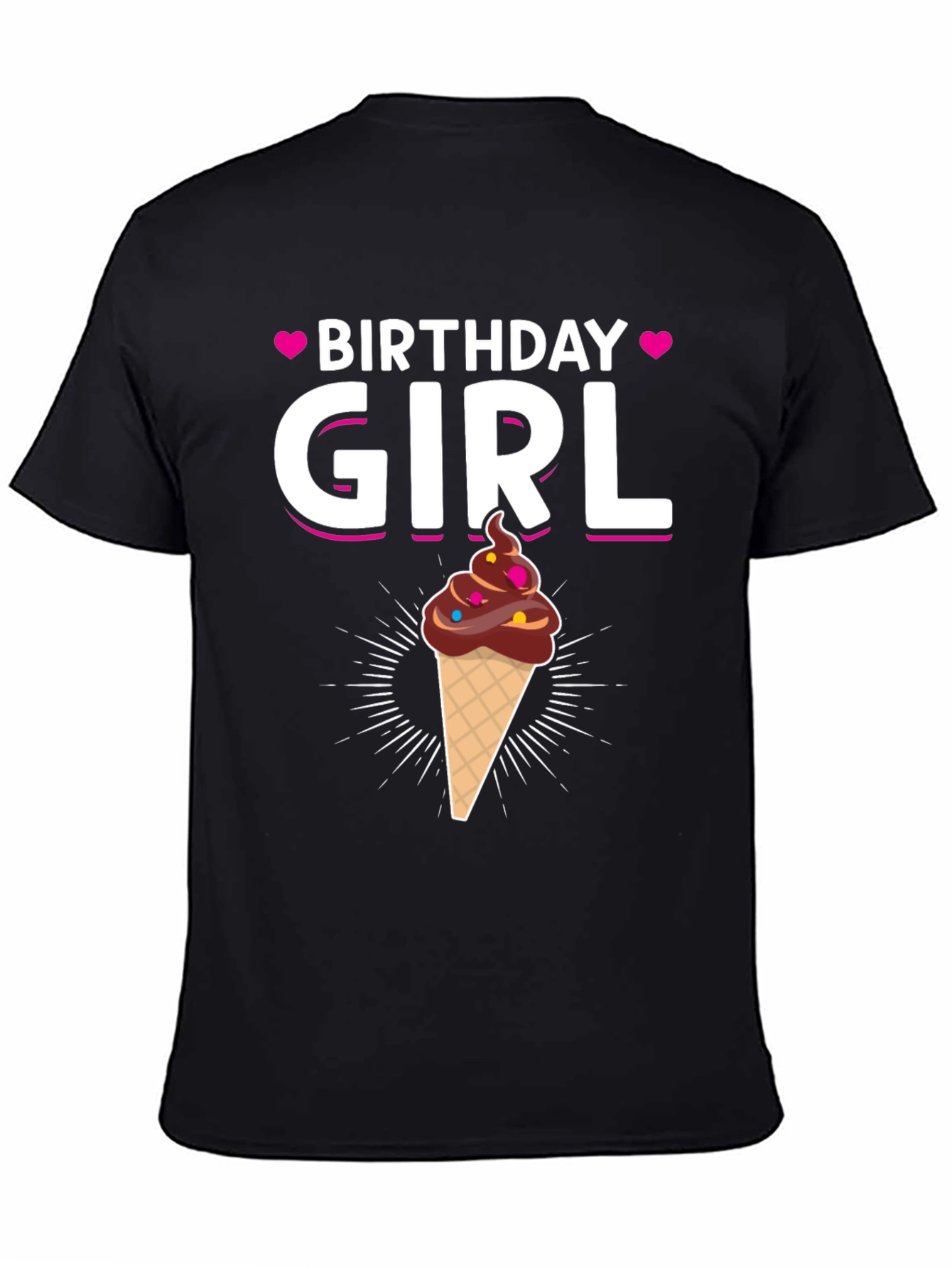 Birthday Girl Ice Cream Cone T-Shirt
