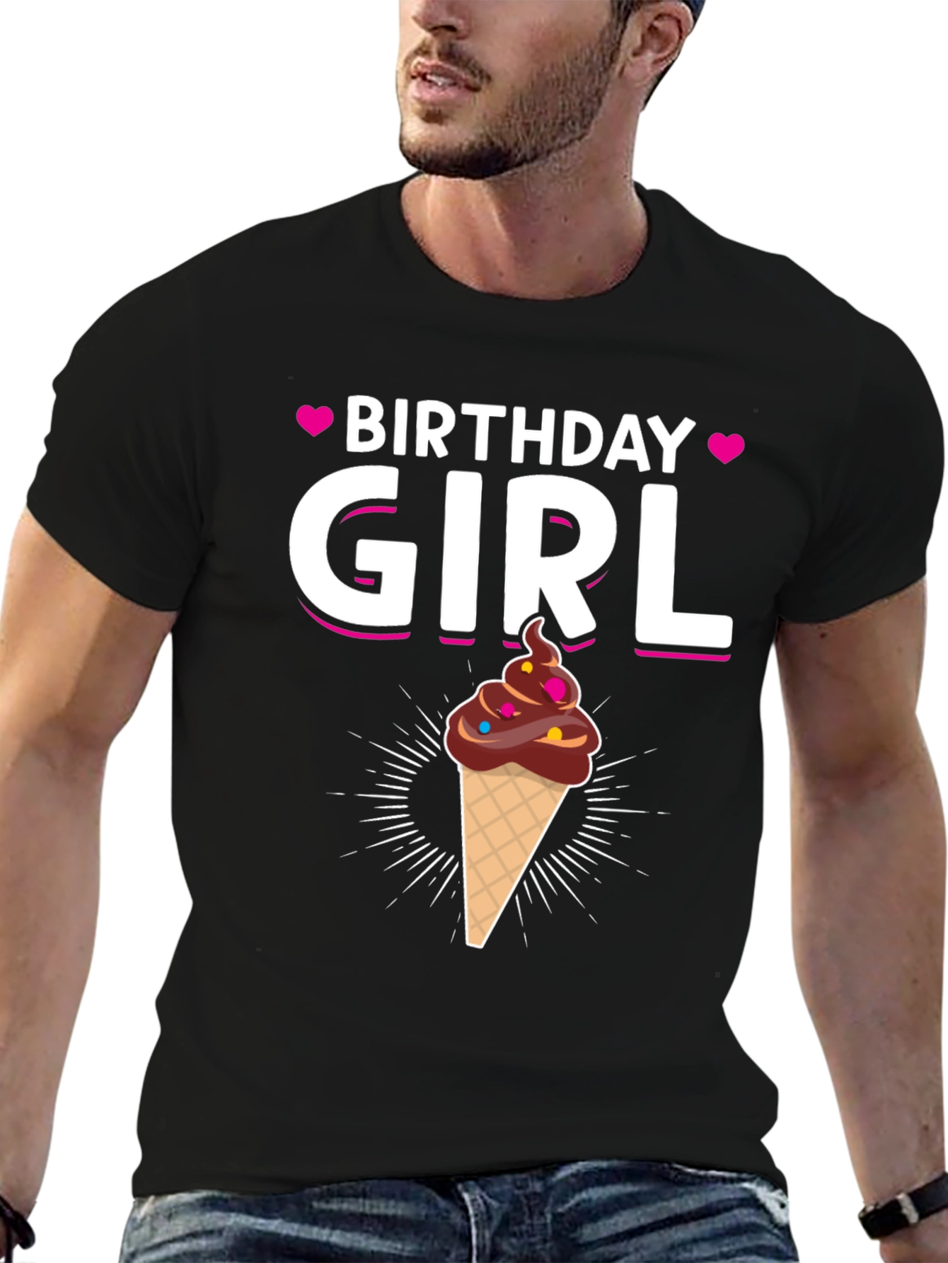 Birthday Girl Ice Cream Cone T-Shirt