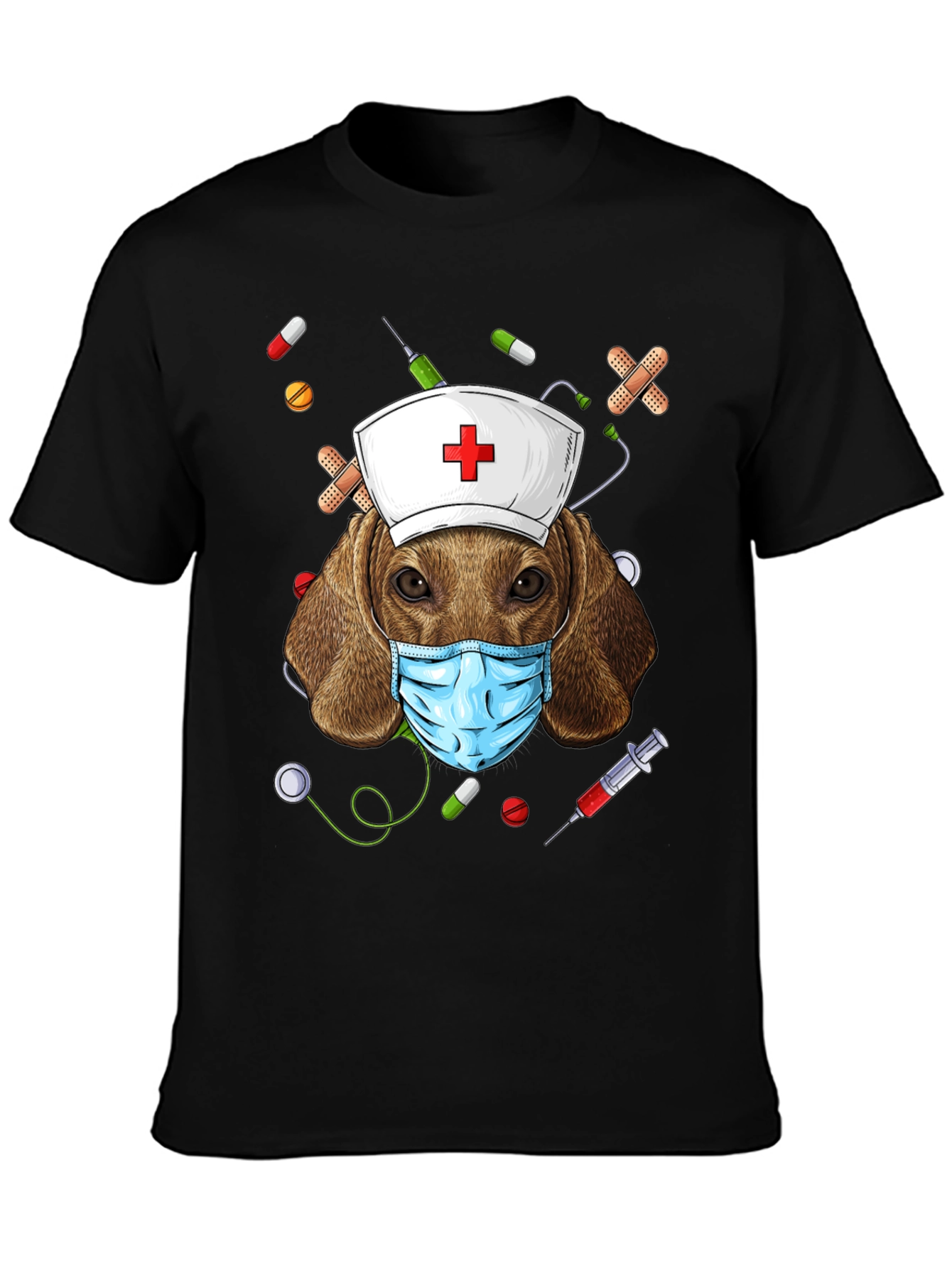 Dog Nurse T-Shirt | Funny Animal Graphic Tee