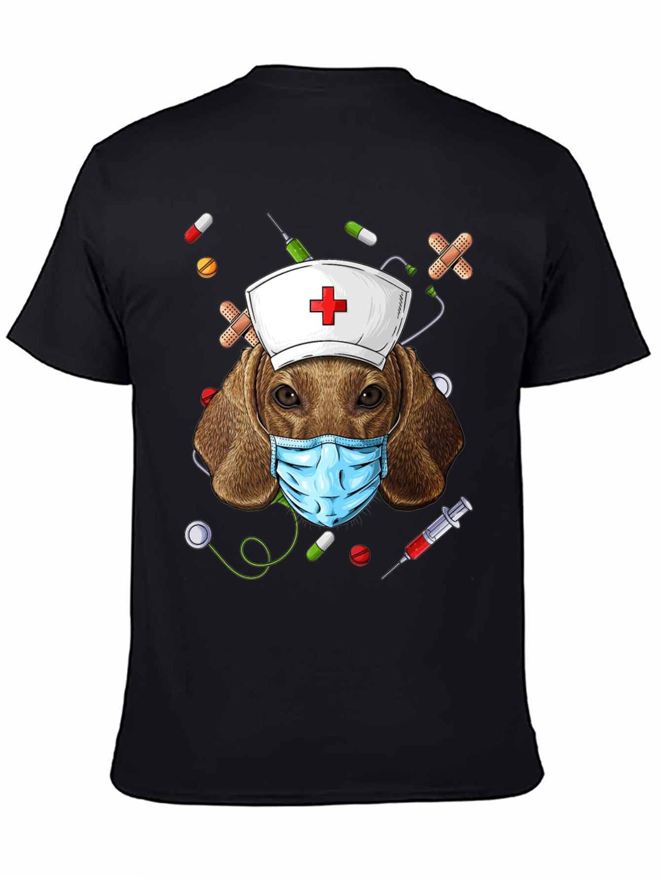 Dog Nurse T-Shirt | Funny Animal Graphic Tee