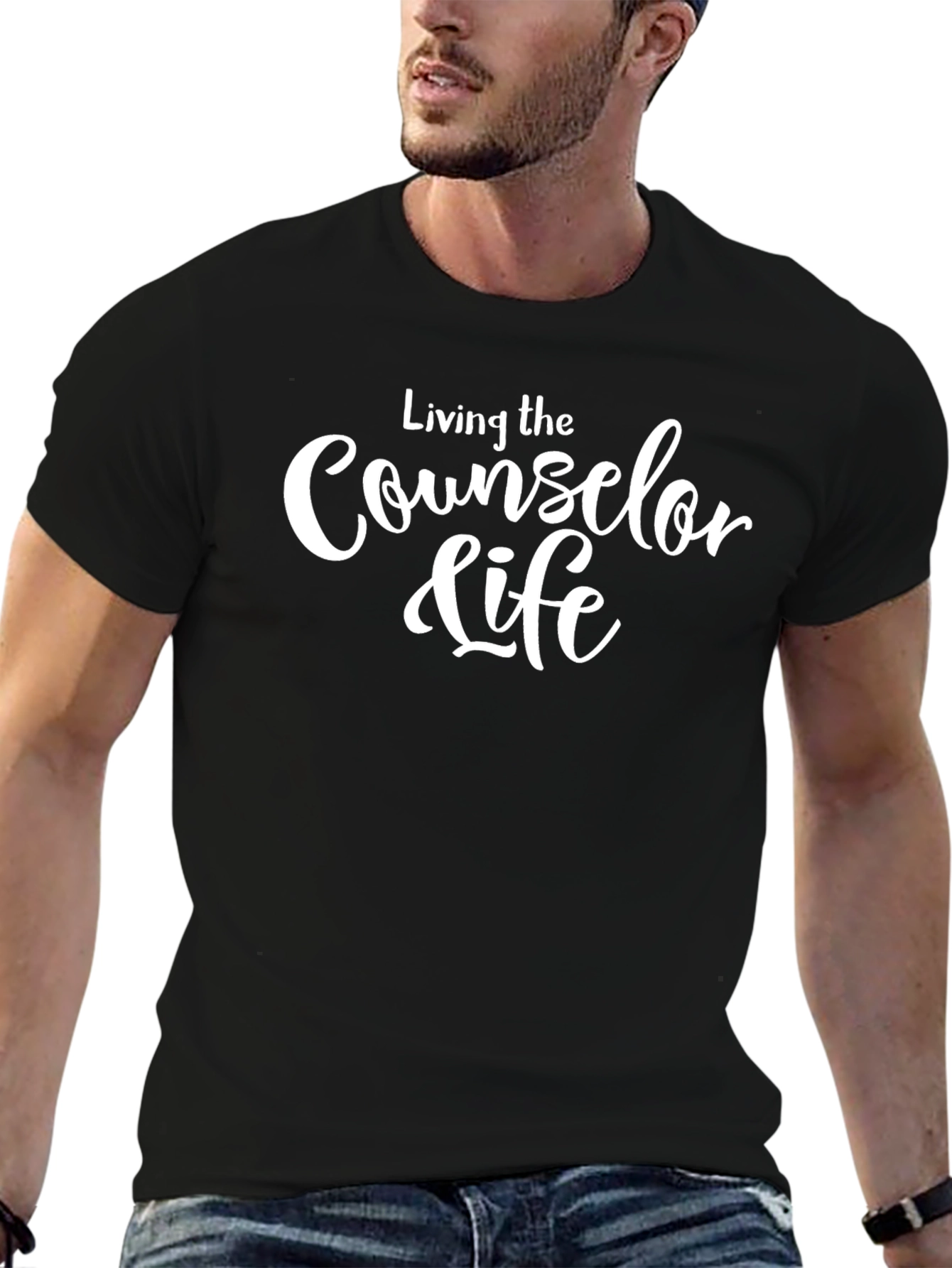 Counselor Life T-Shirt - Black Cotton Tee