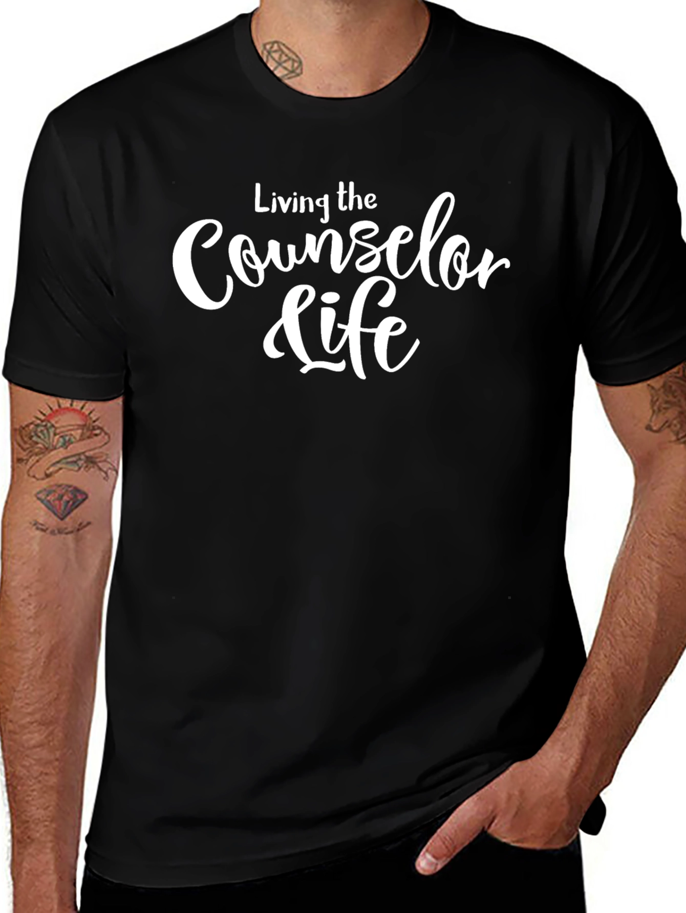 Counselor Life T-Shirt - Black Cotton Tee