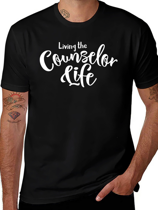 Counselor Life T-Shirt - Black Cotton Tee