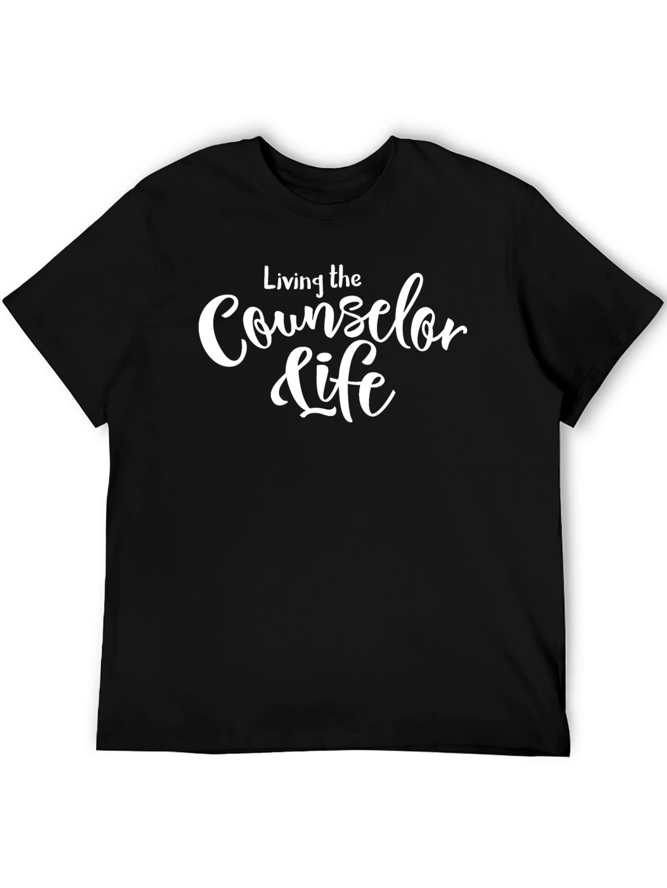 Counselor Life T-Shirt - Black Cotton Tee