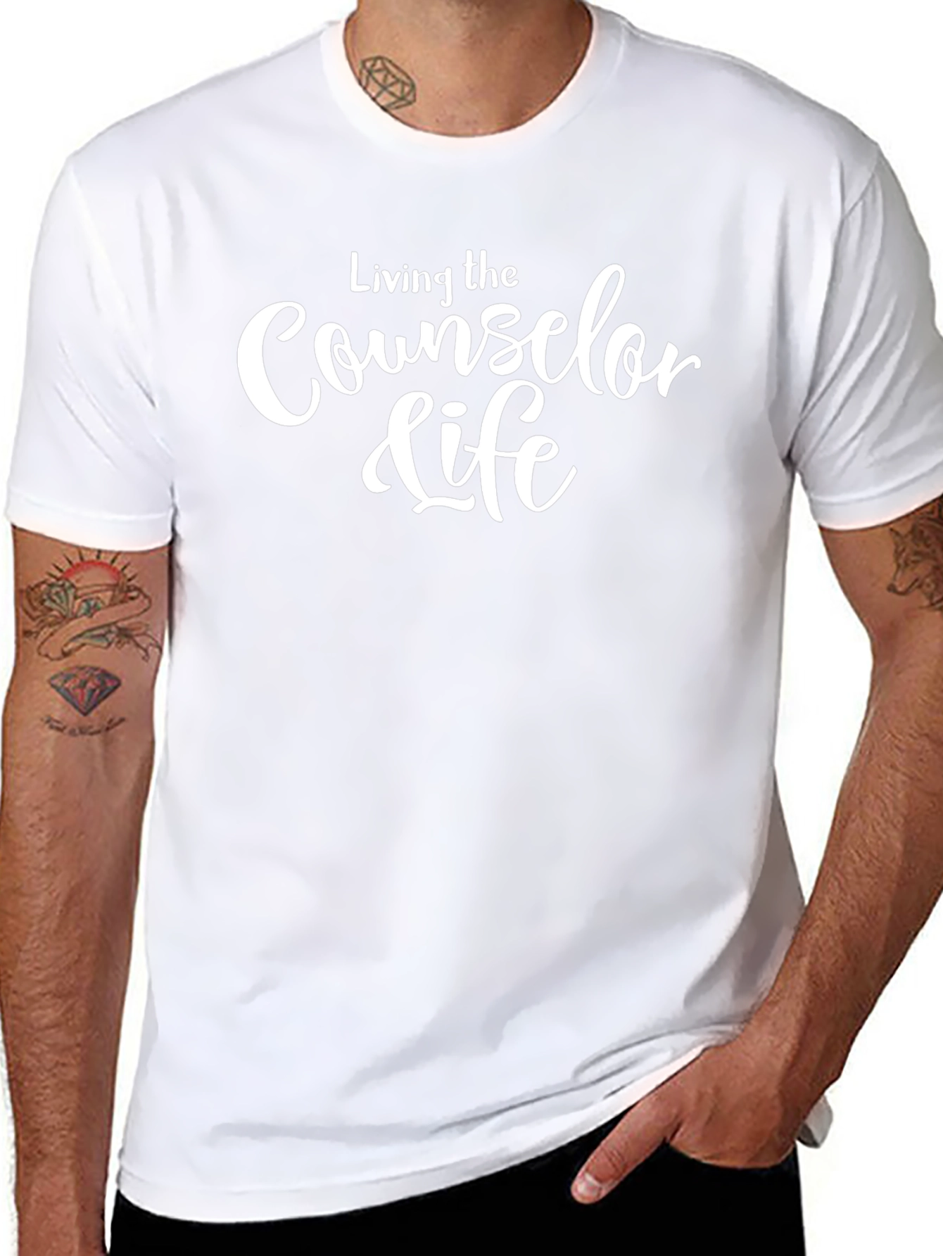 Counselor Life T-Shirt - Black Cotton Tee