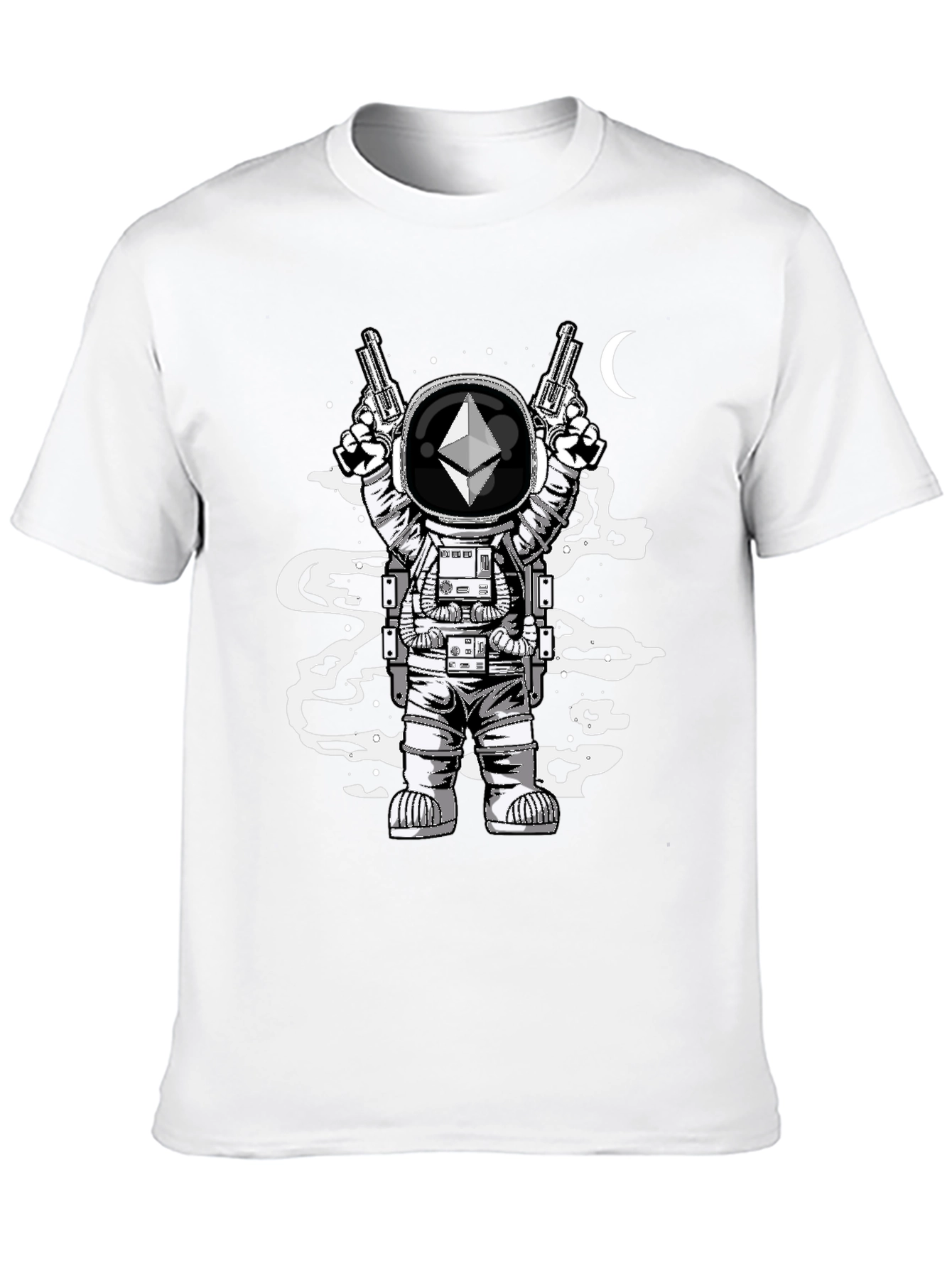 Ethereum Astronaut Graphic Tee - Crypto Fashion