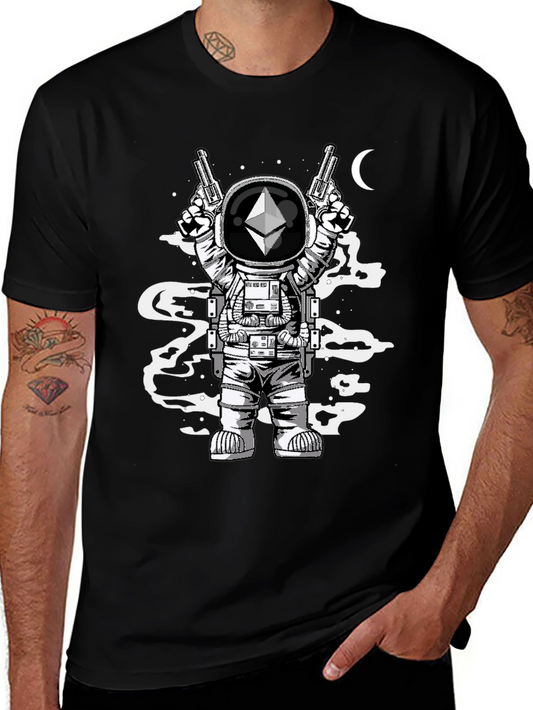 Ethereum Astronaut Graphic Tee - Crypto Fashion