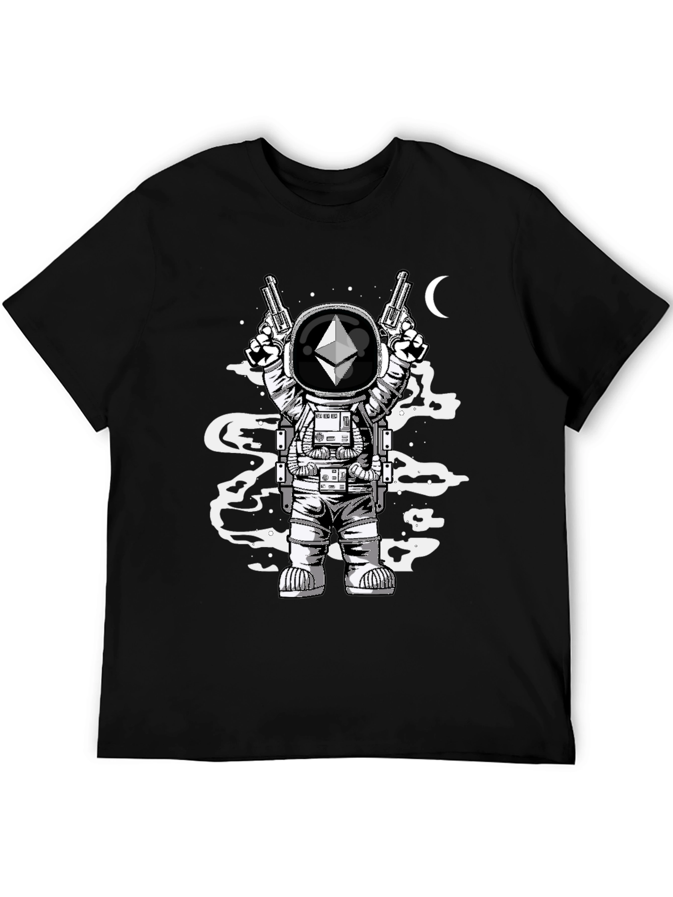 Ethereum Astronaut Graphic Tee - Crypto Fashion