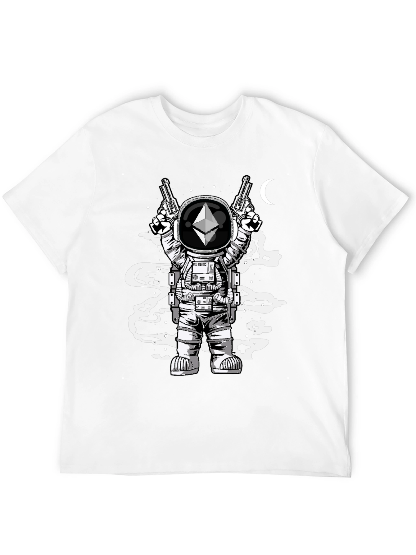 Ethereum Astronaut Graphic Tee - Crypto Fashion