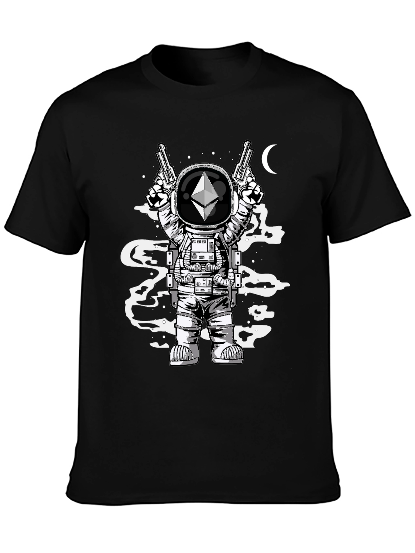 Ethereum Astronaut Graphic Tee - Crypto Fashion