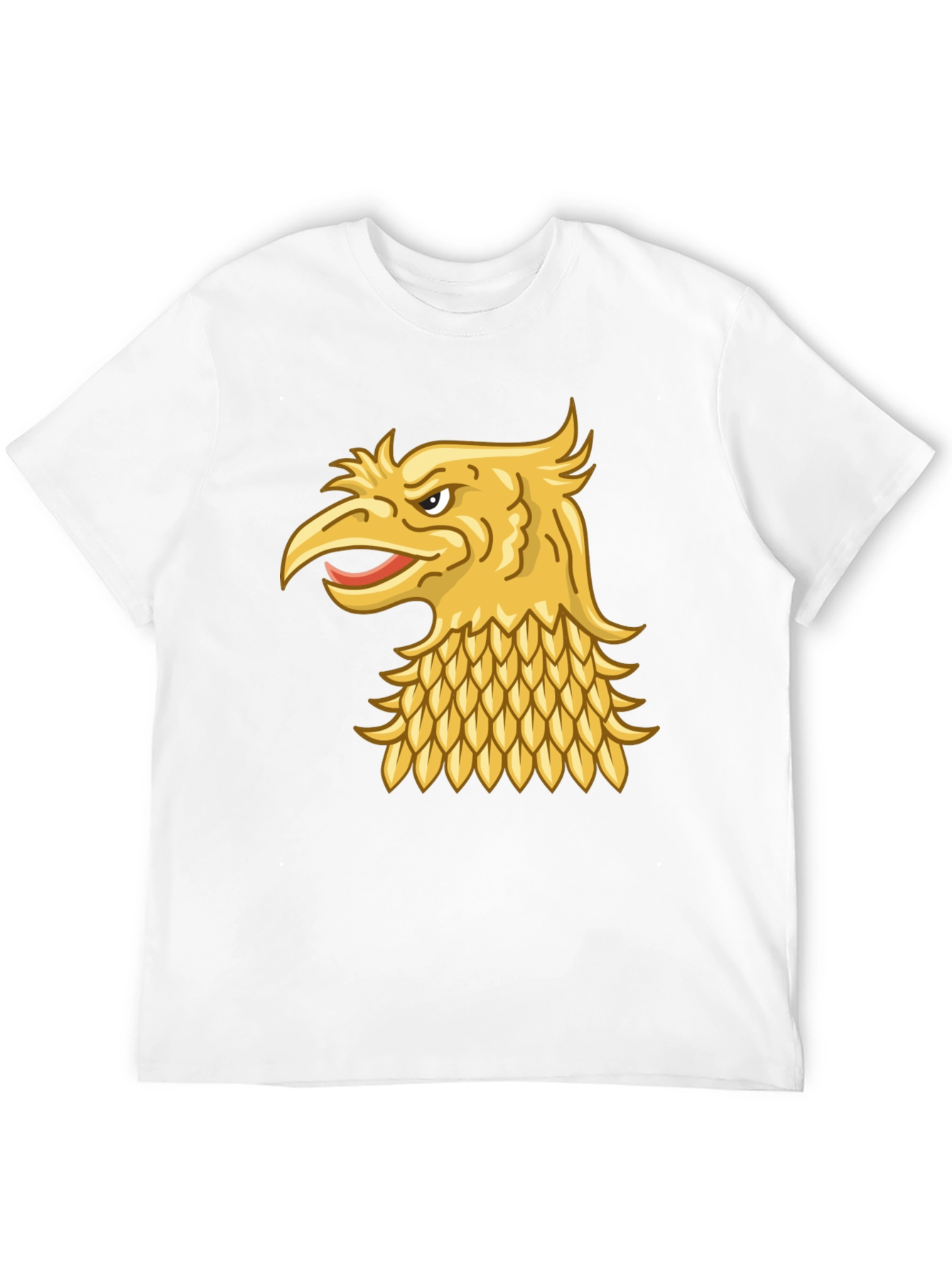 Black T-Shirt with Gold Griffin Design