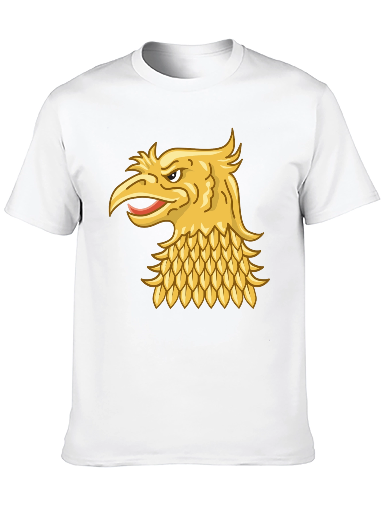 Black T-Shirt with Gold Griffin Design