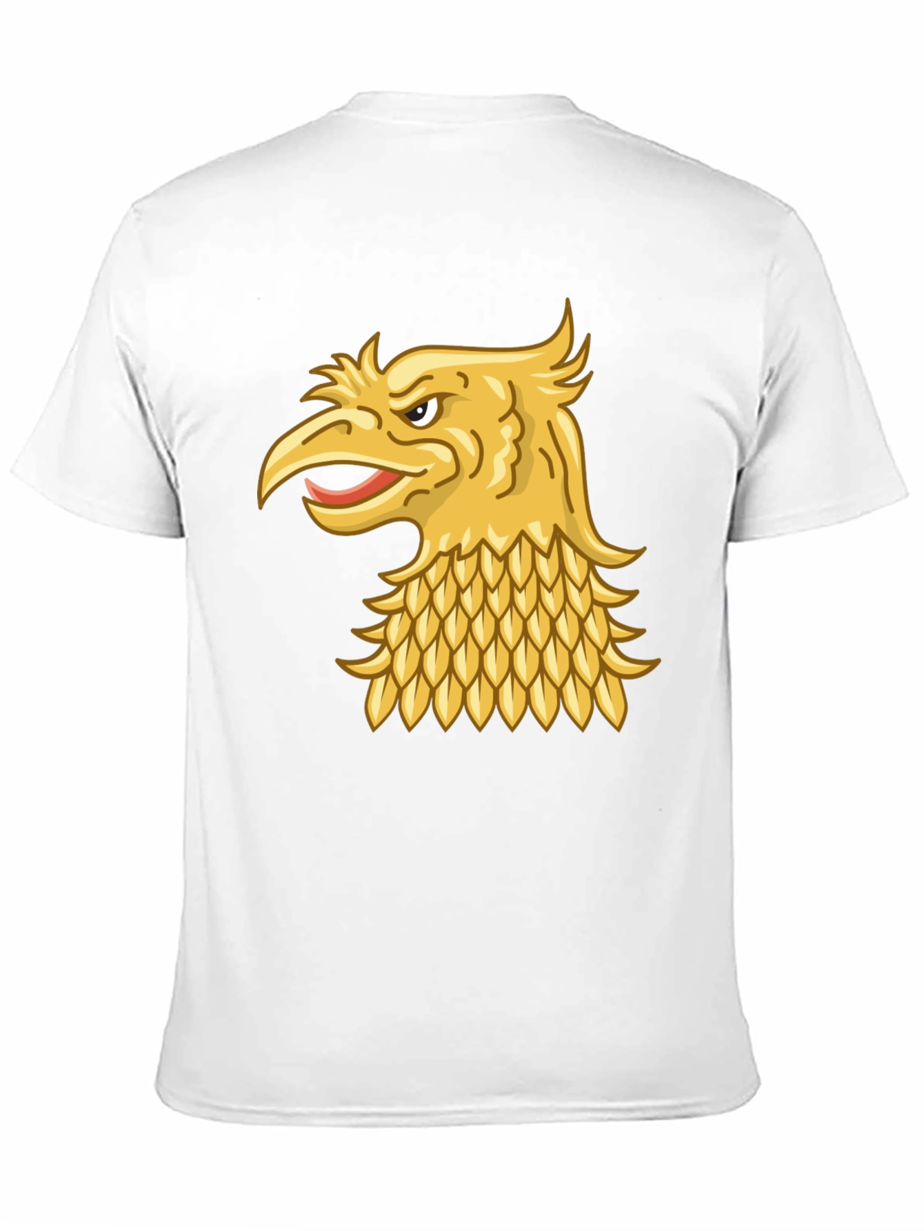 Black T-Shirt with Gold Griffin Design