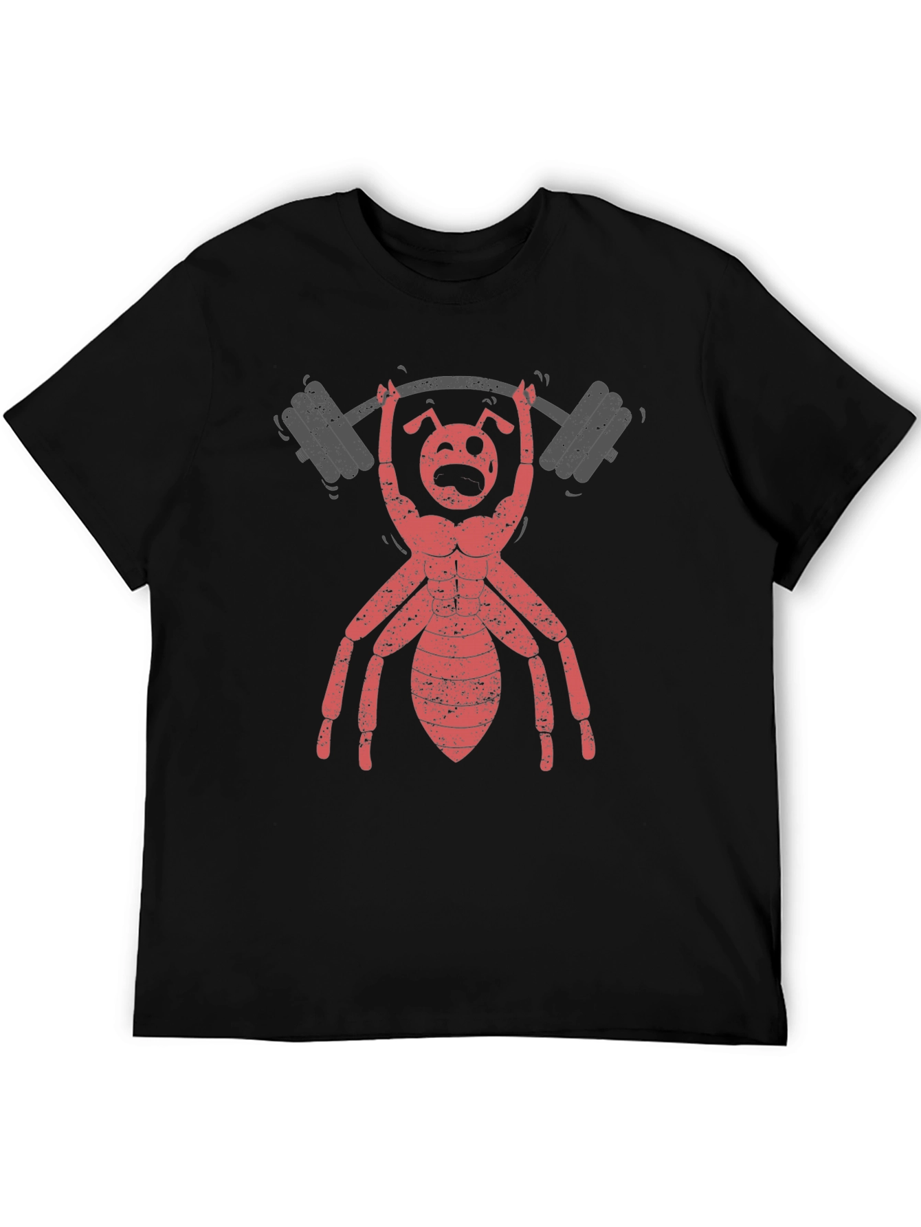 Ant Lifting Weights Graphic T-Shirt