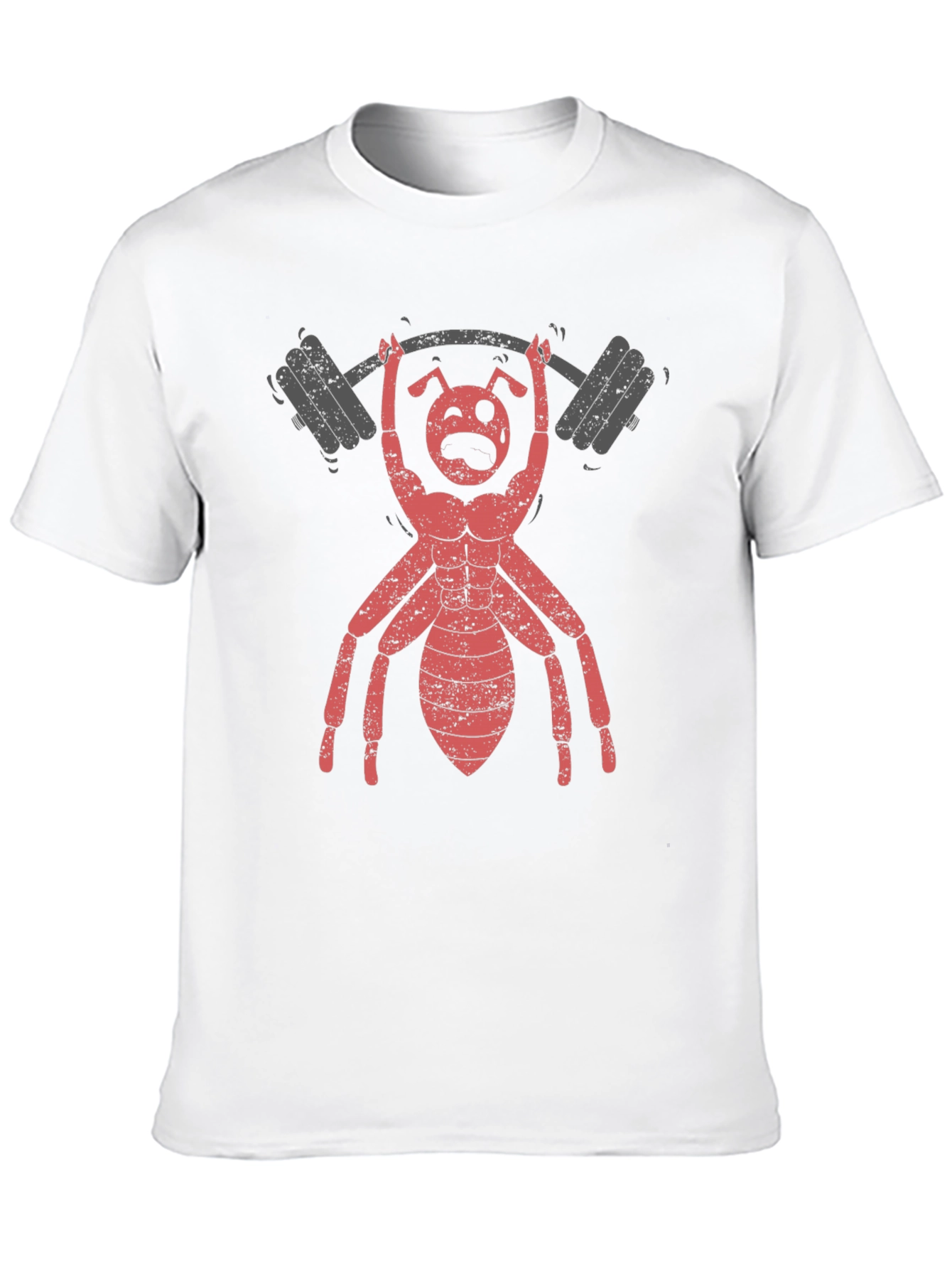 Ant Lifting Weights Graphic T-Shirt