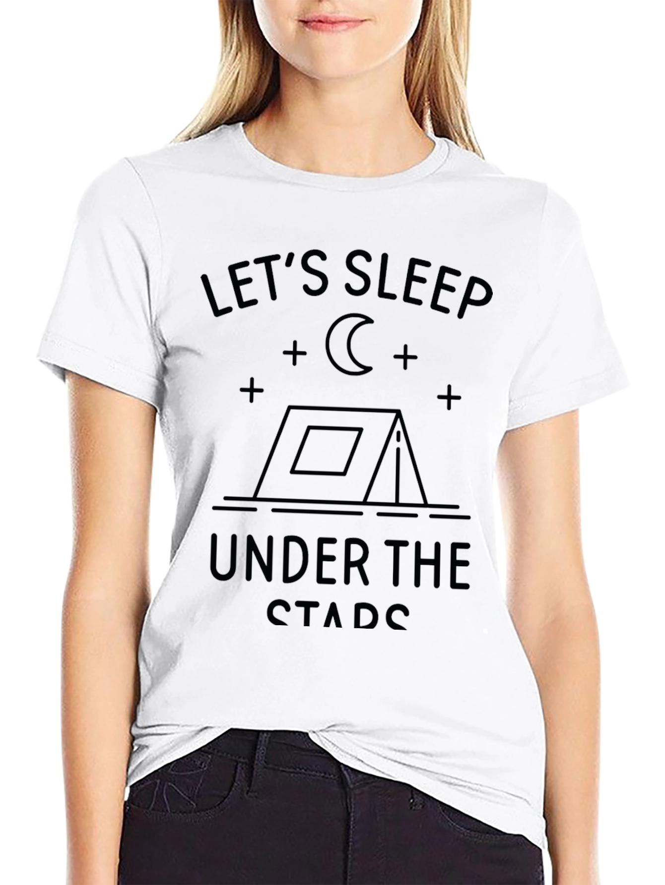 Lets Sleep Under the Stars Graphic T-Shirt