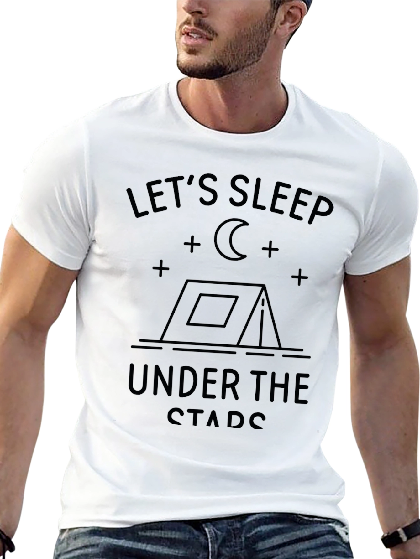 Lets Sleep Under the Stars Graphic T-Shirt