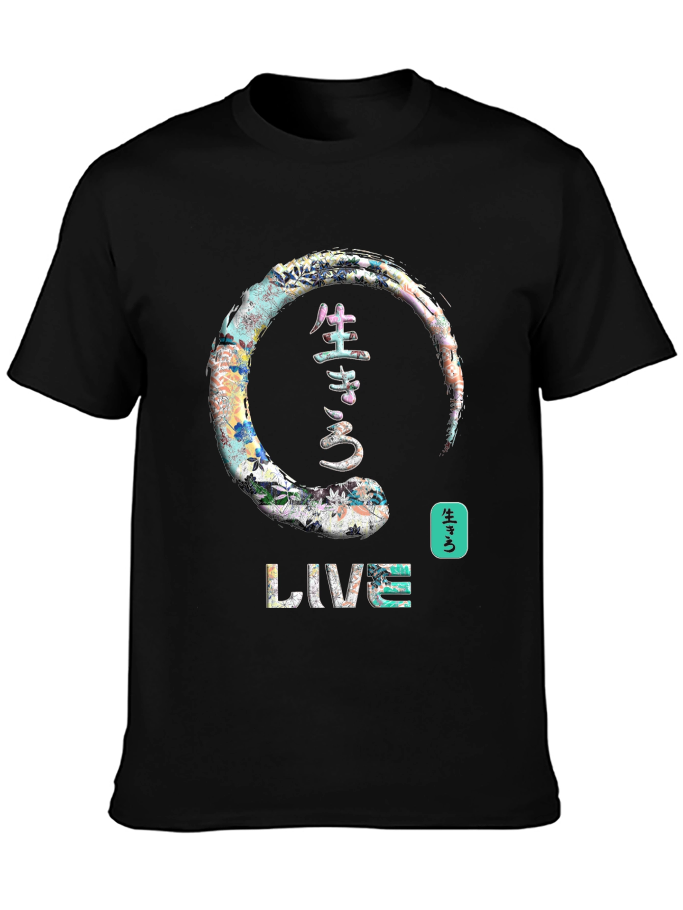 Live Japanese Enso Circle Graphic T-Shirt