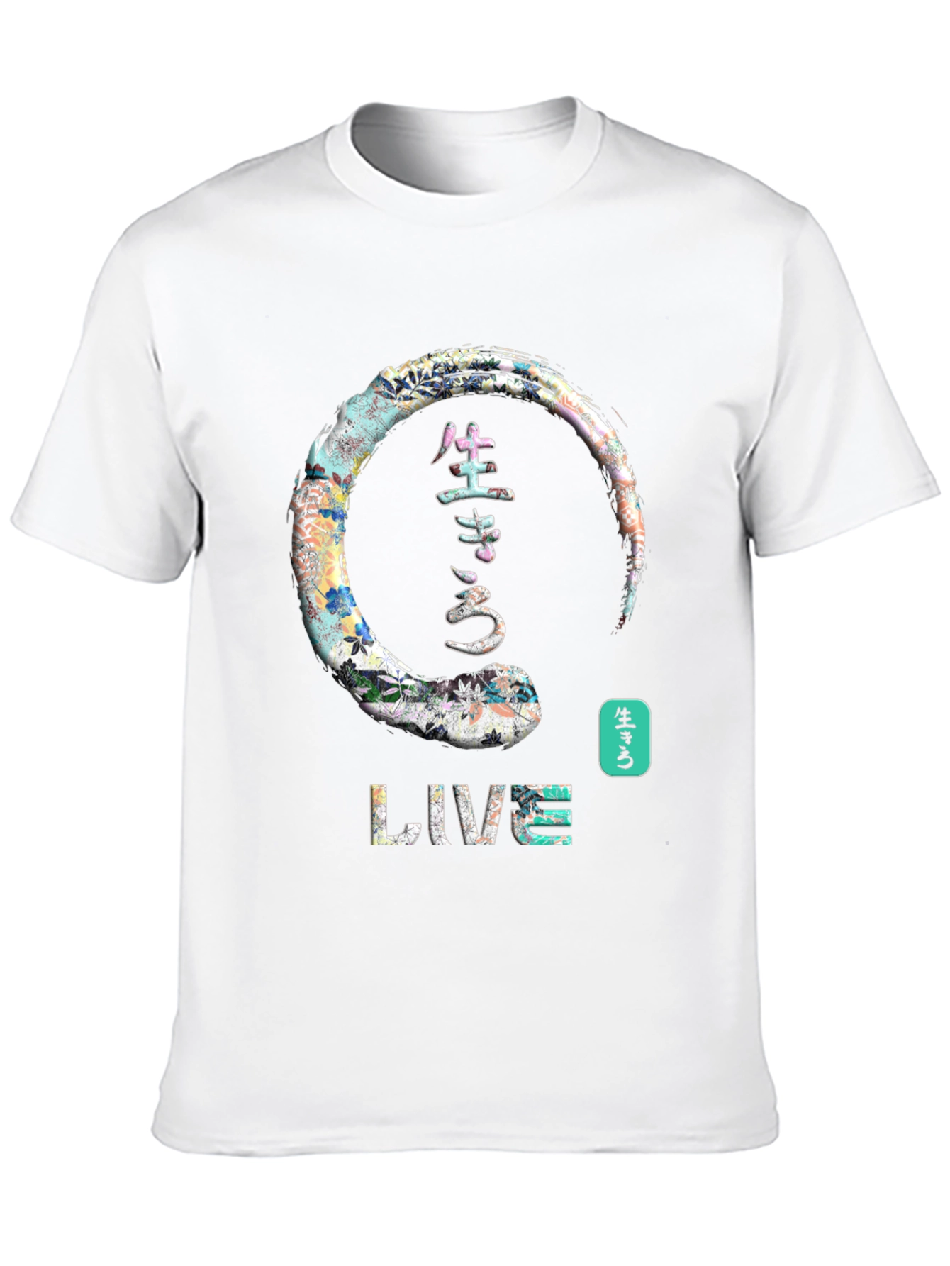 Live Japanese Enso Circle Graphic T-Shirt