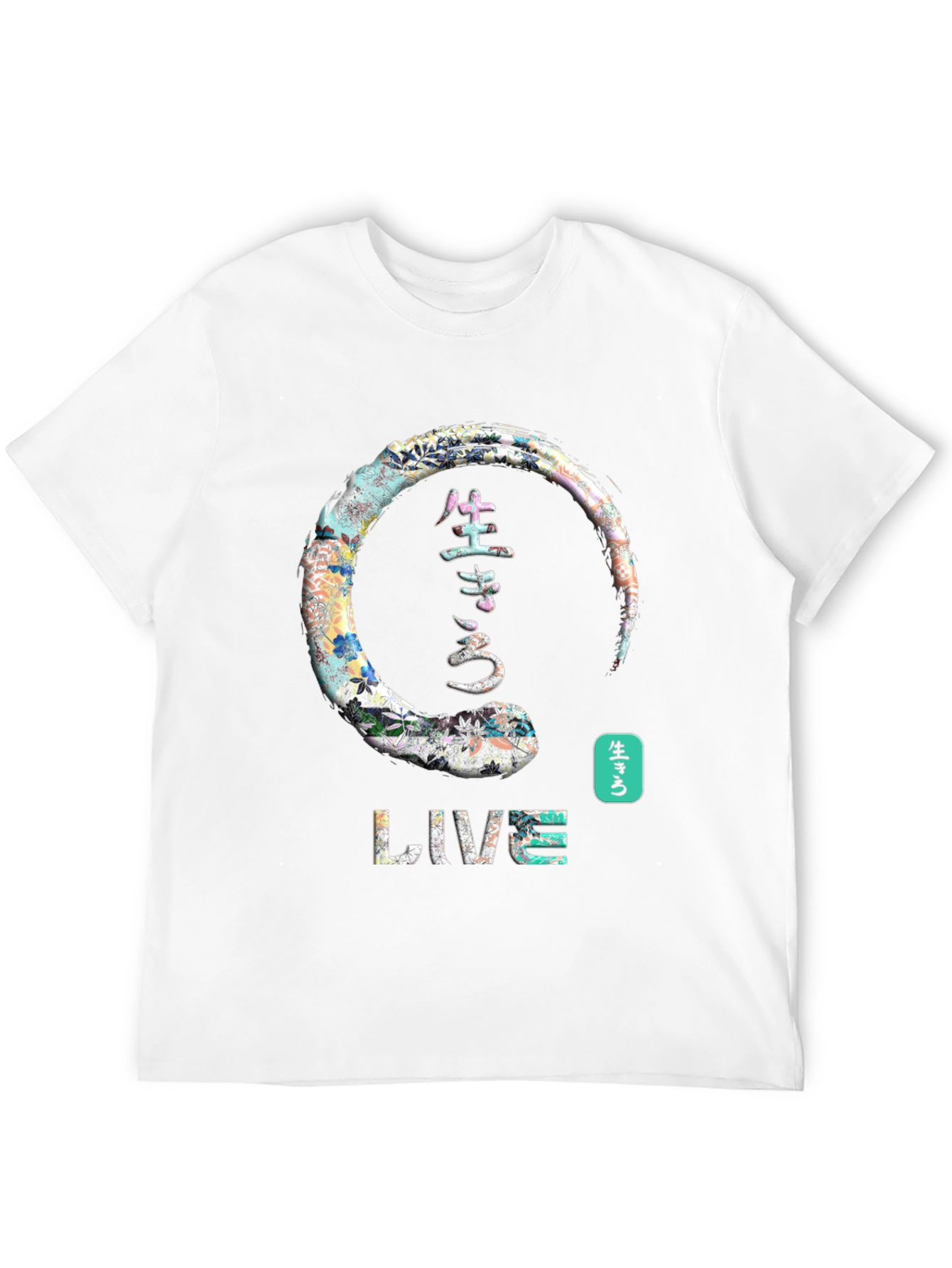 Live Japanese Enso Circle Graphic T-Shirt