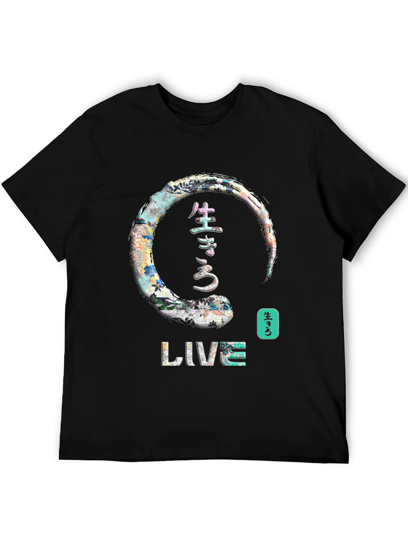 Live Japanese Enso Circle Graphic T-Shirt