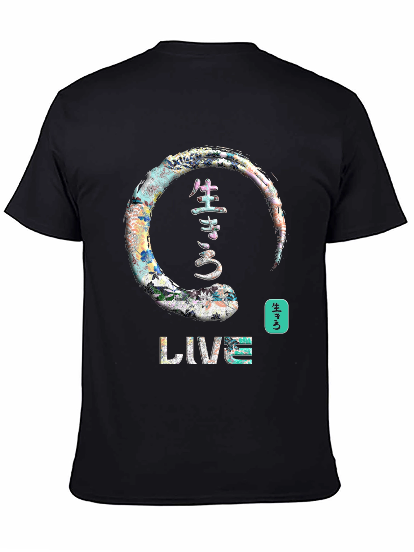 Live Japanese Enso Circle Graphic T-Shirt