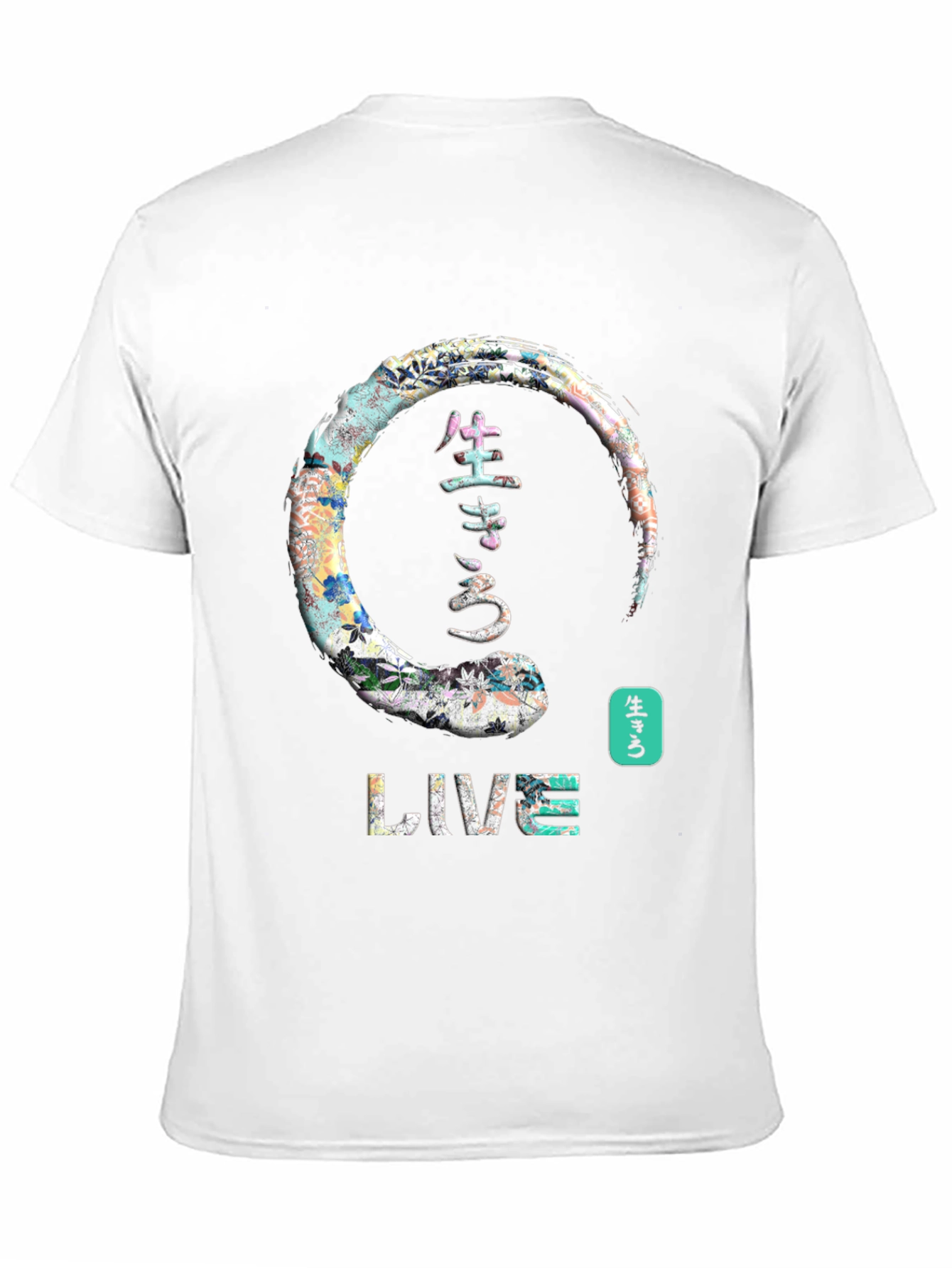 Live Japanese Enso Circle Graphic T-Shirt